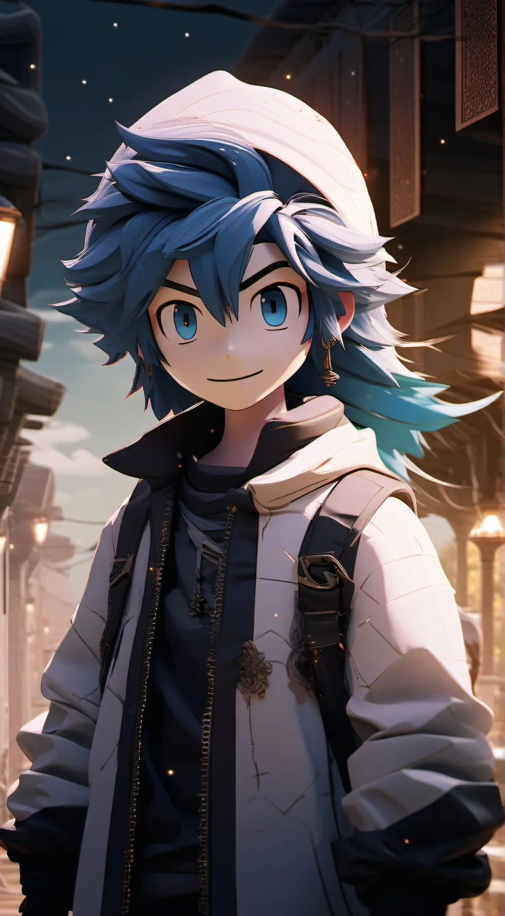 ai character: put background