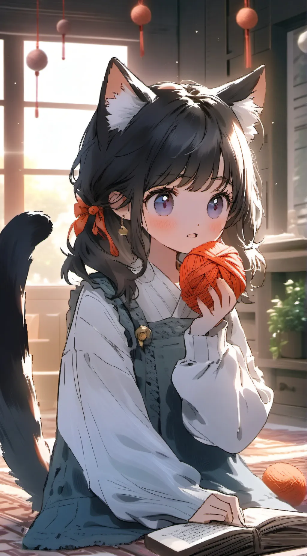 ai character: Lost Frosty Feline background