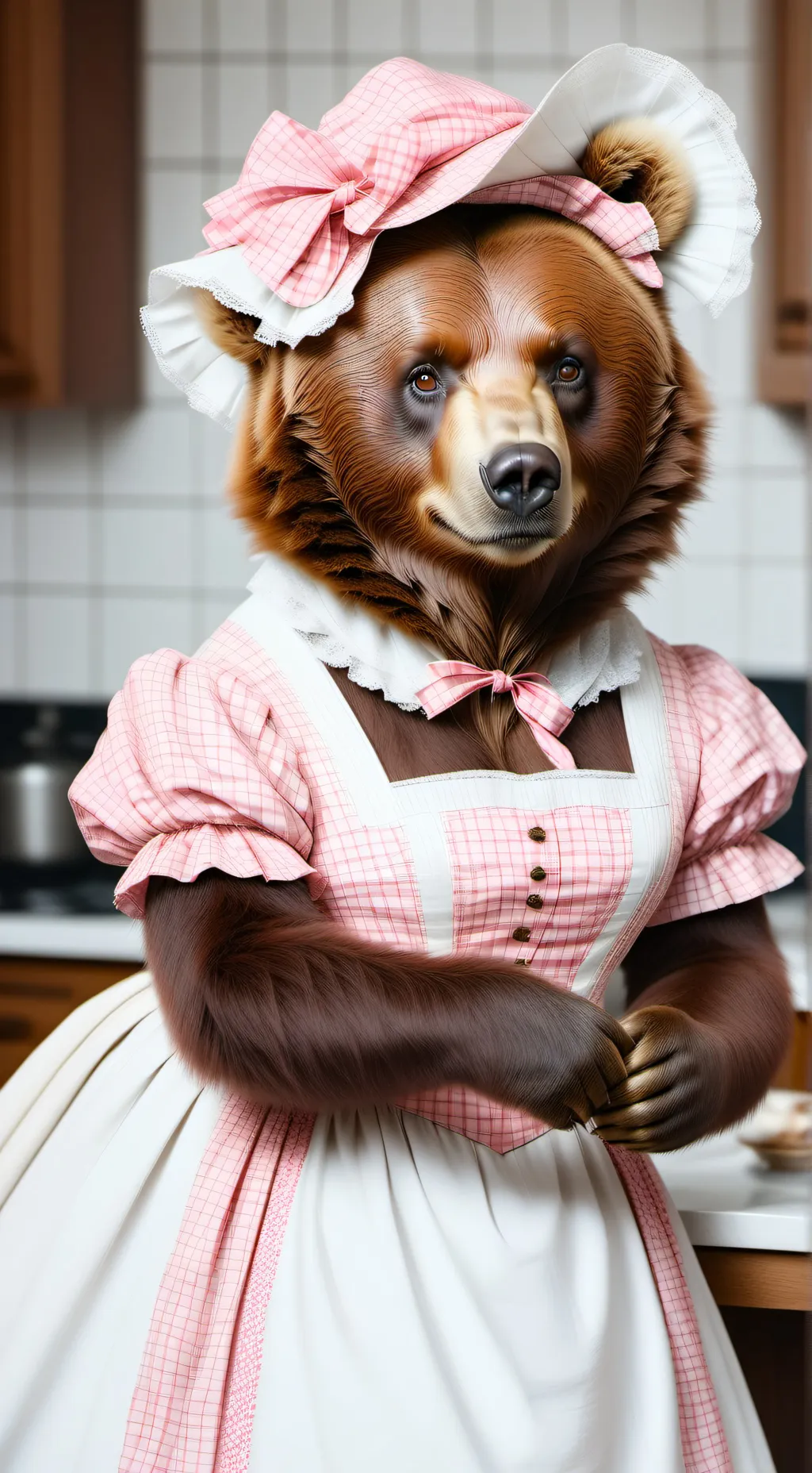 ai character: Mother Bear background