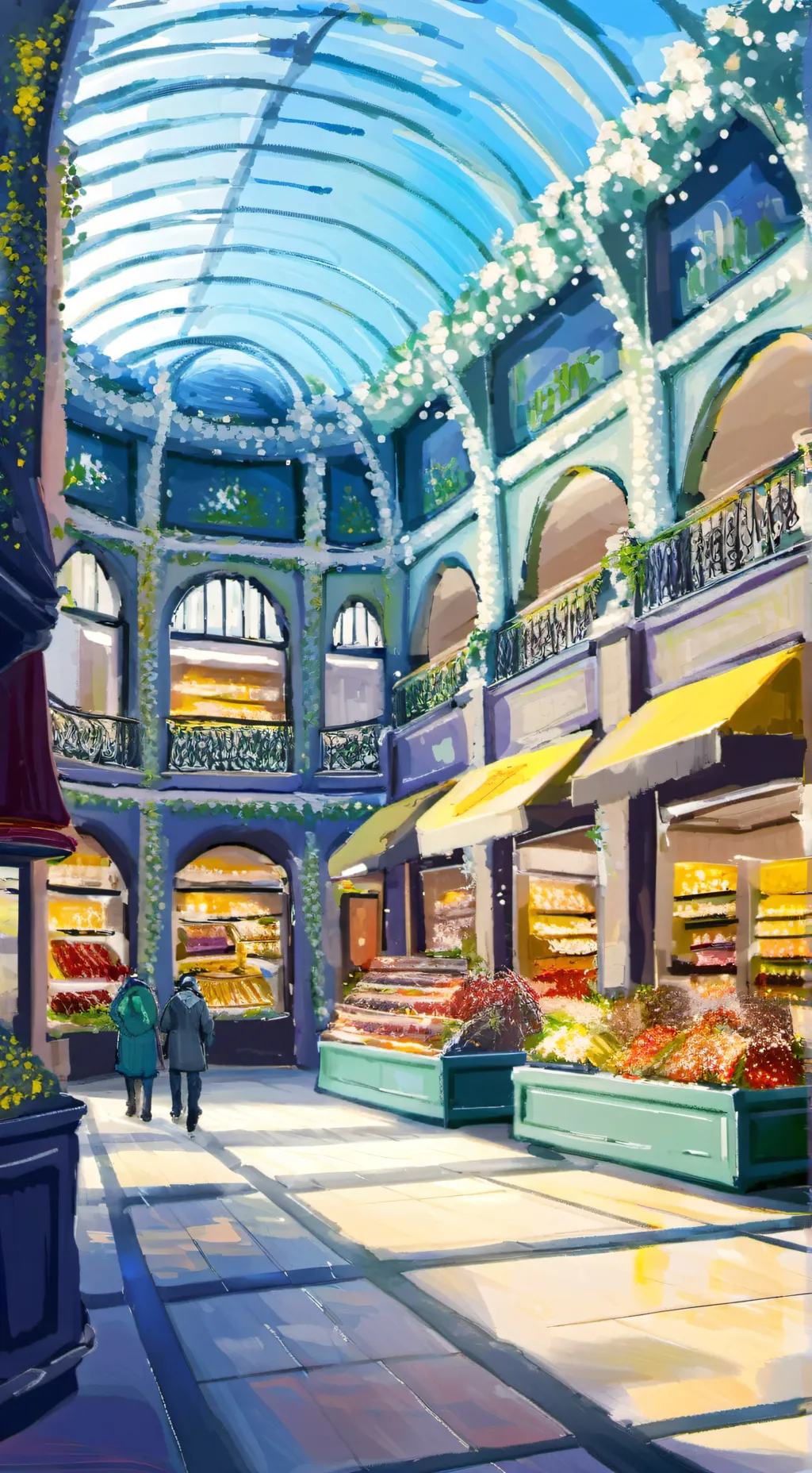 ai character: Hogwarts Shopping background