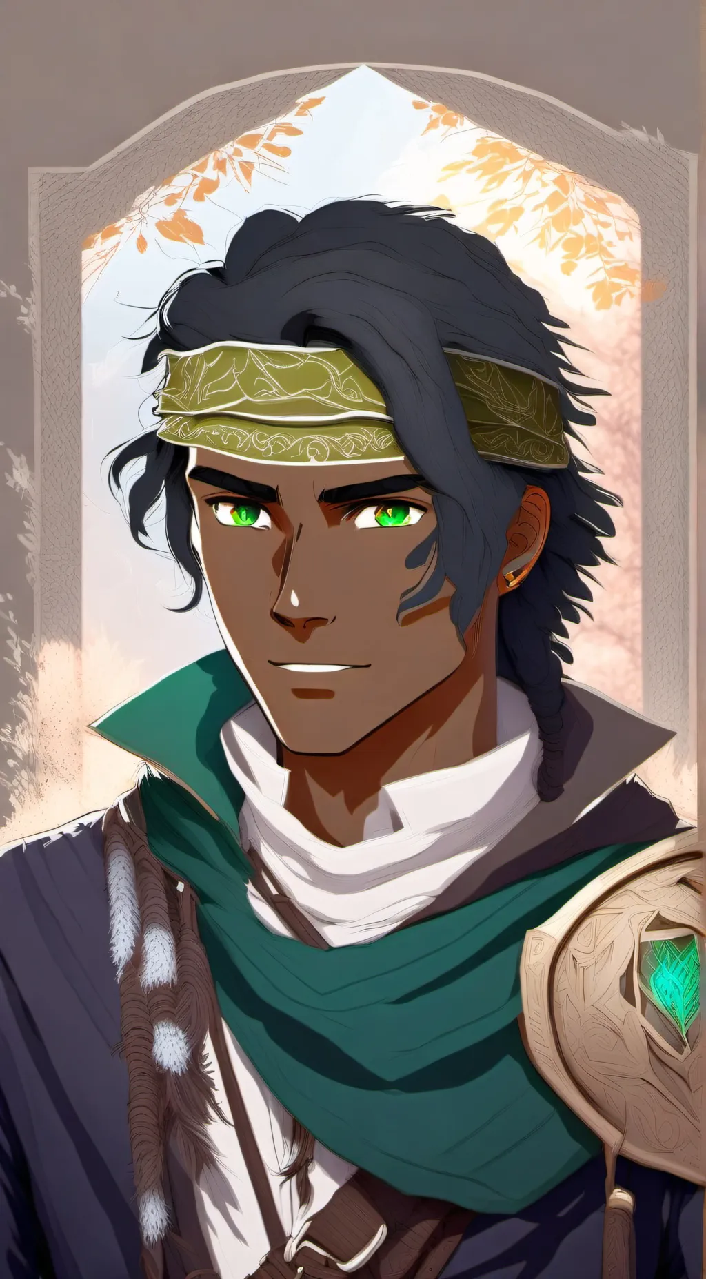 ai character: Gradient the Bard background