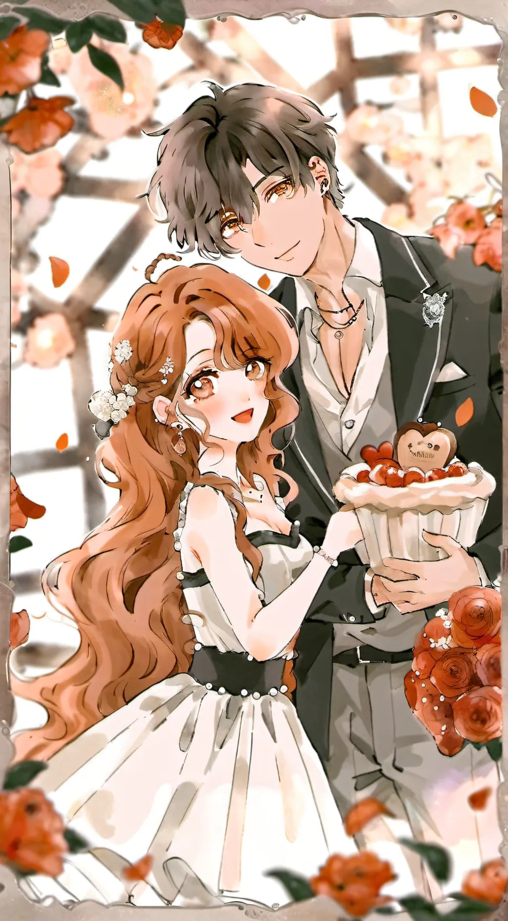 ai character: vampire boy  background