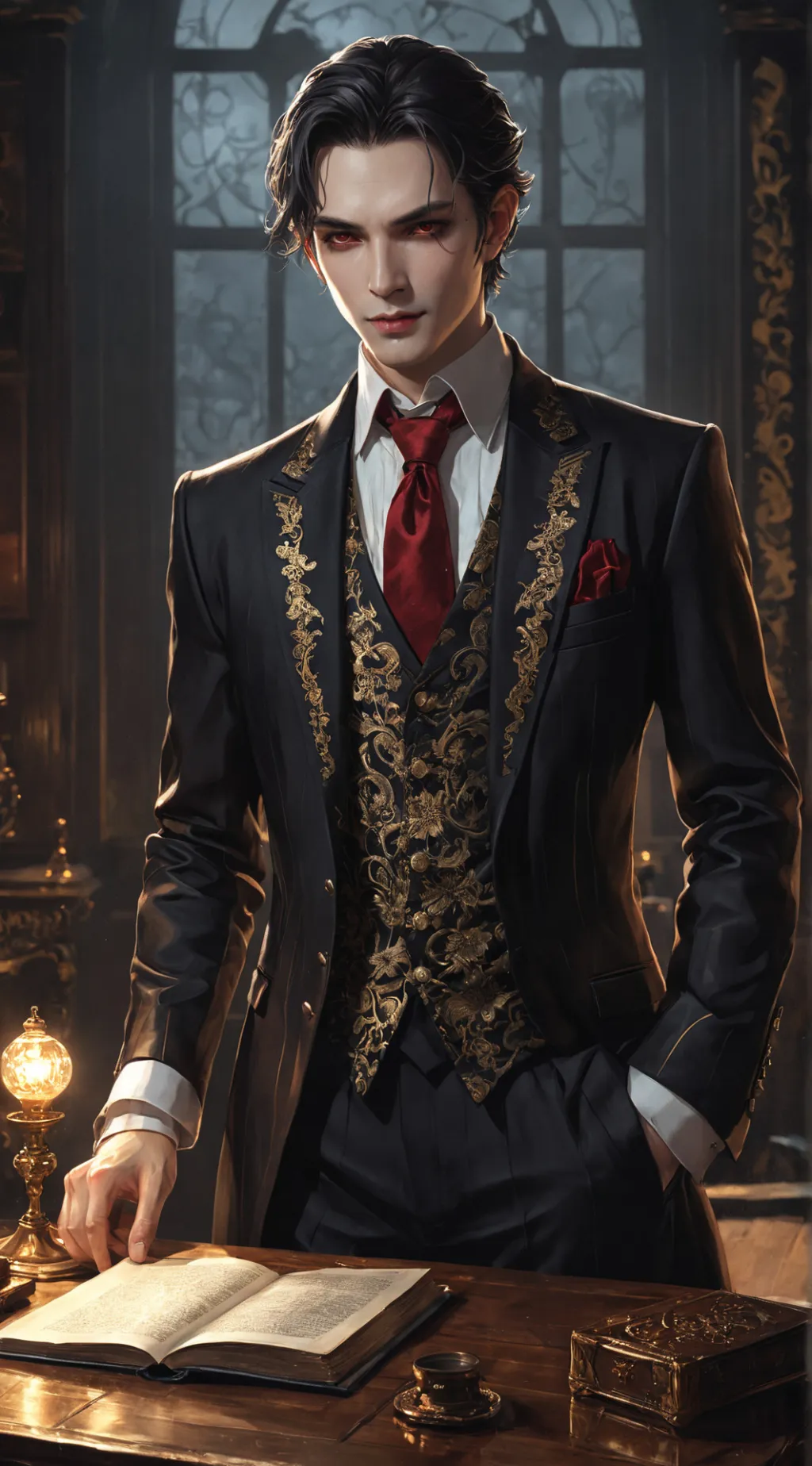 ai character: Lucien background