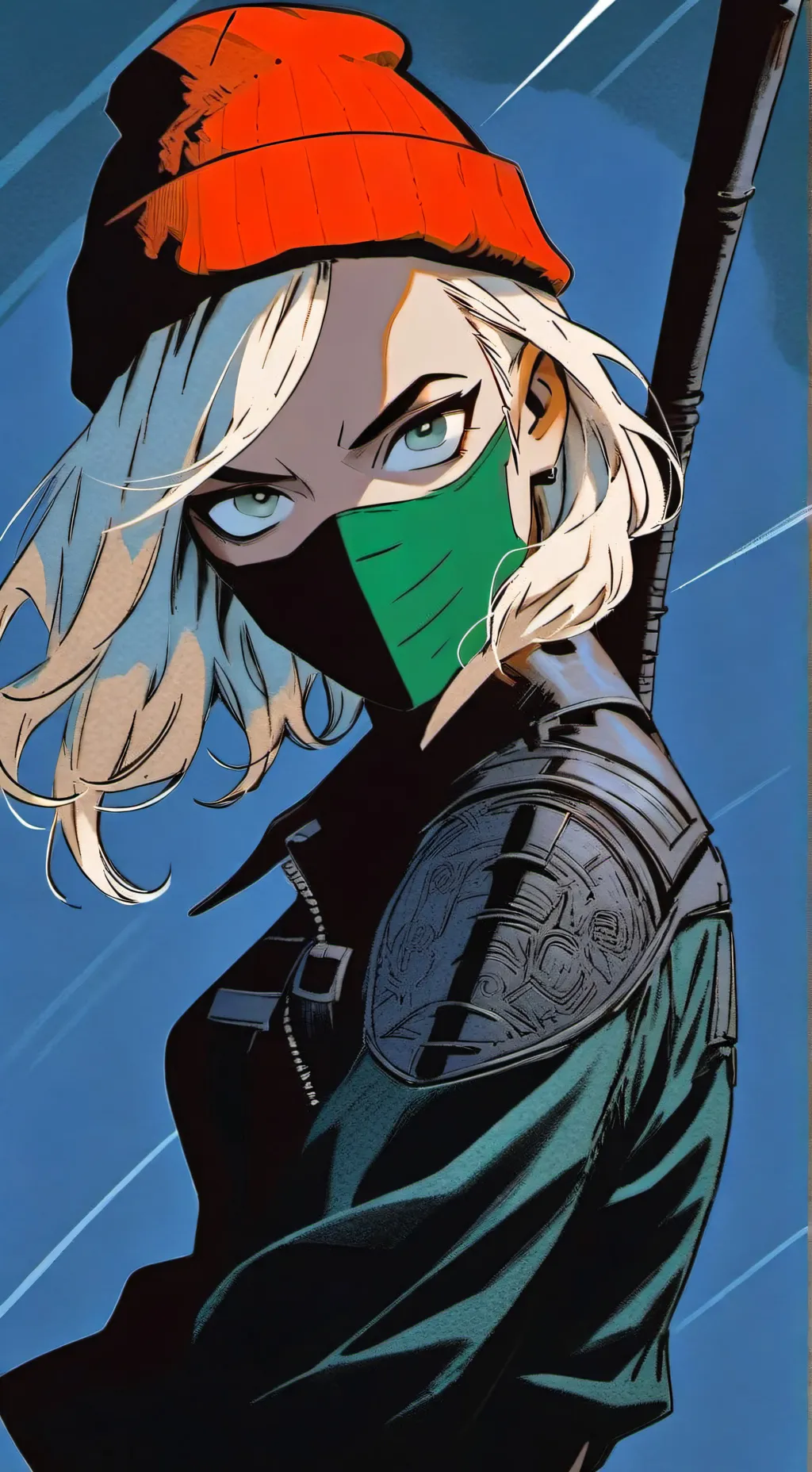 ai character: Ivory Tiger  background