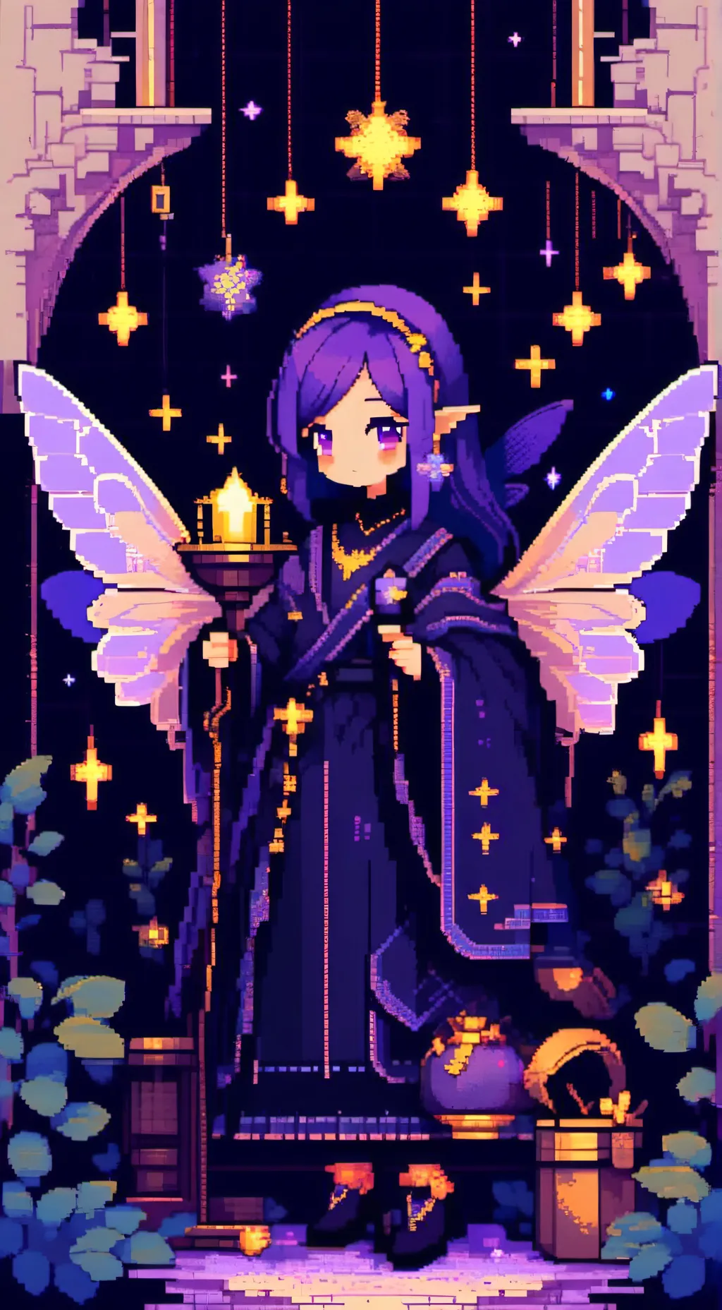 ai character: Periwinkle  background