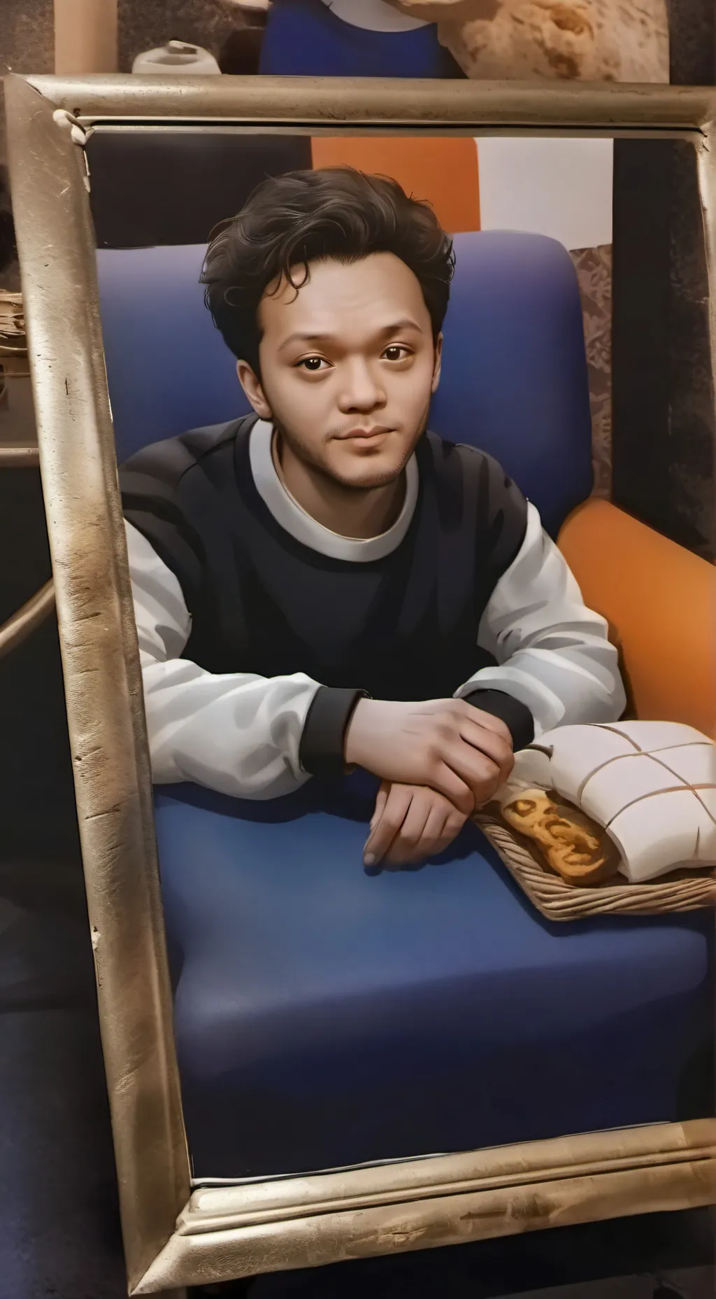 ai character: meme background