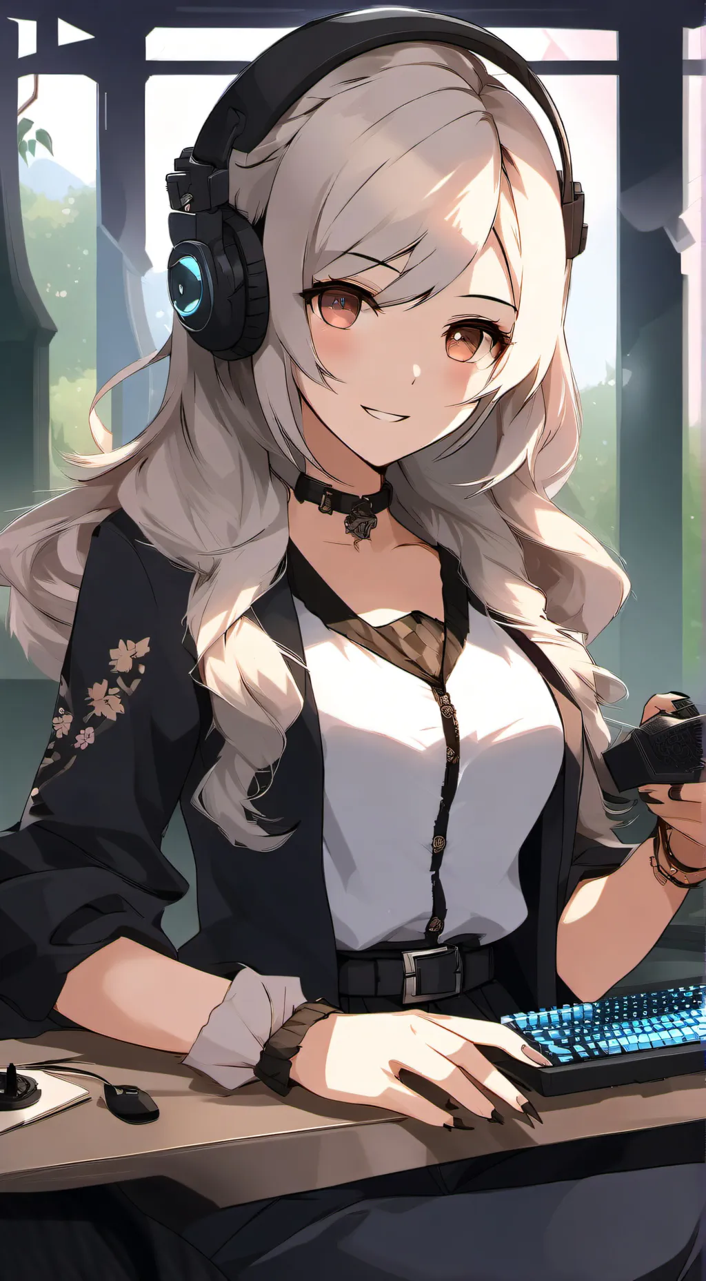 ai character: Luna background