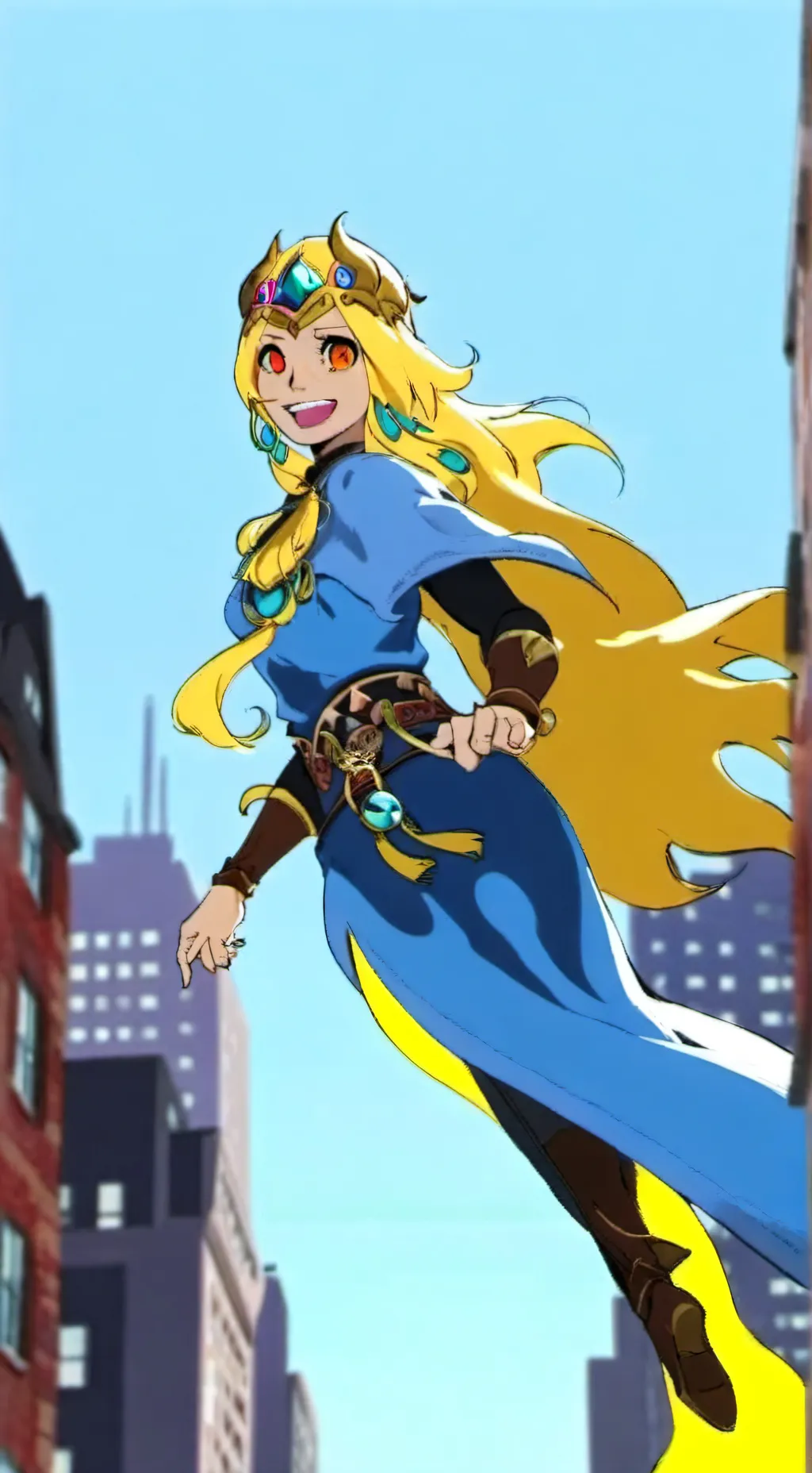 ai character: Milena Zobchenko  background