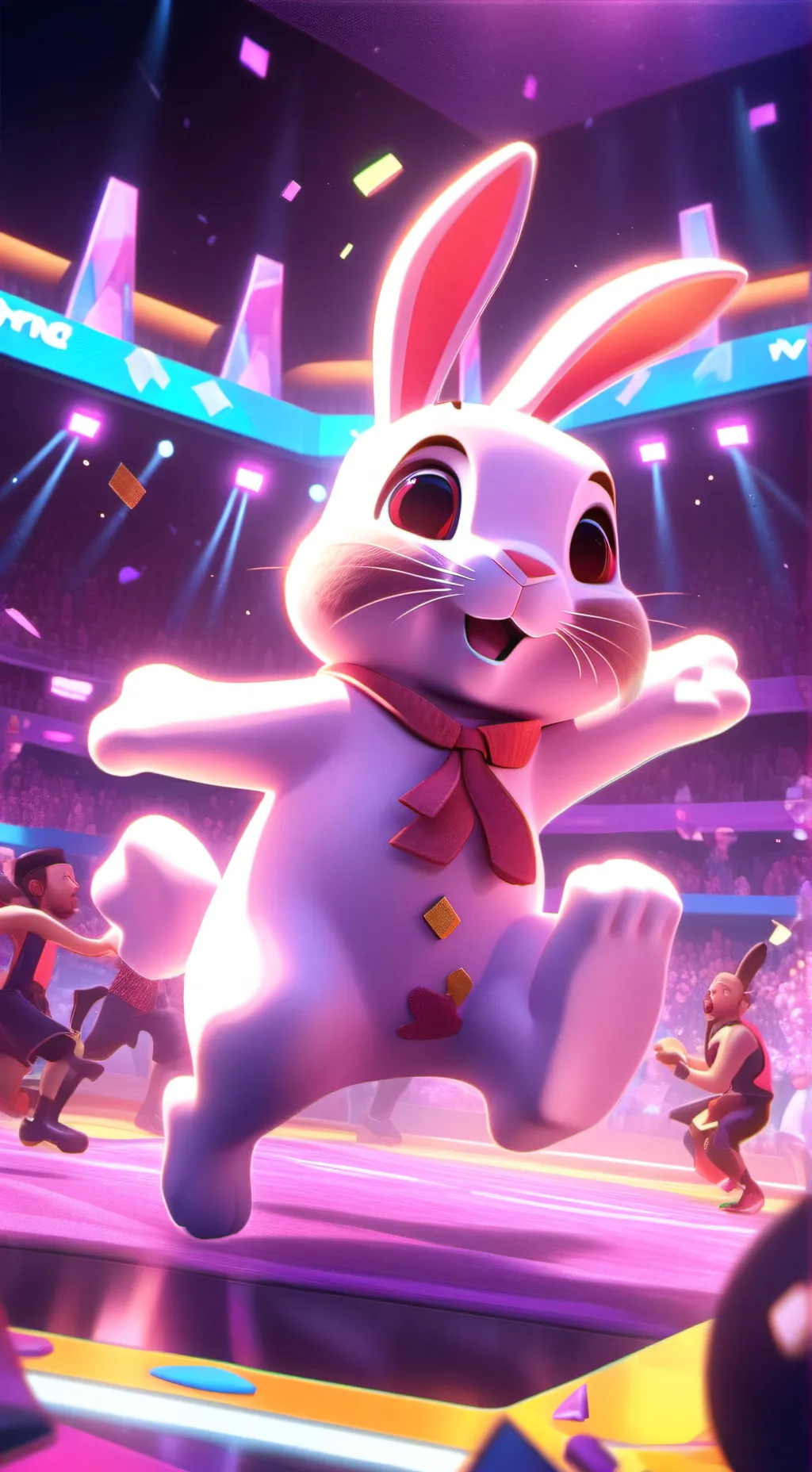 ai character: Bunny or wolf background