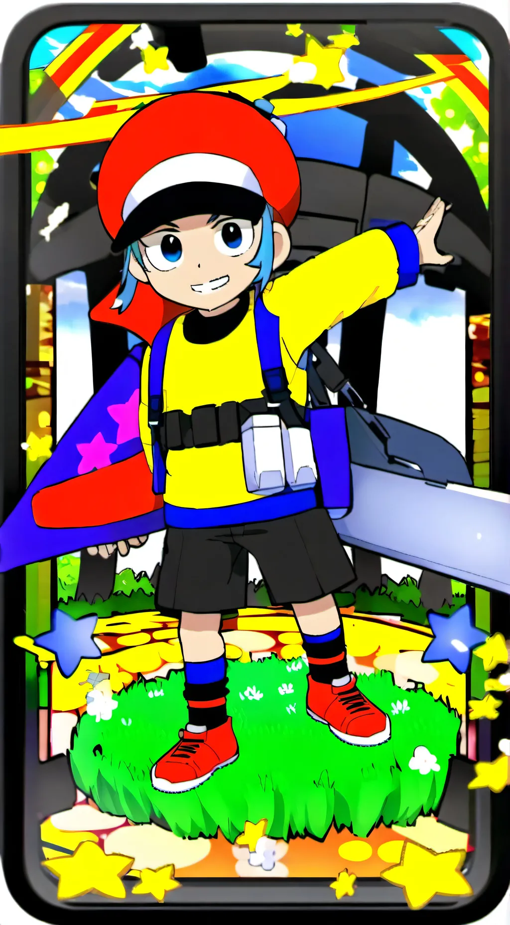 ai character: sprunki love you  background