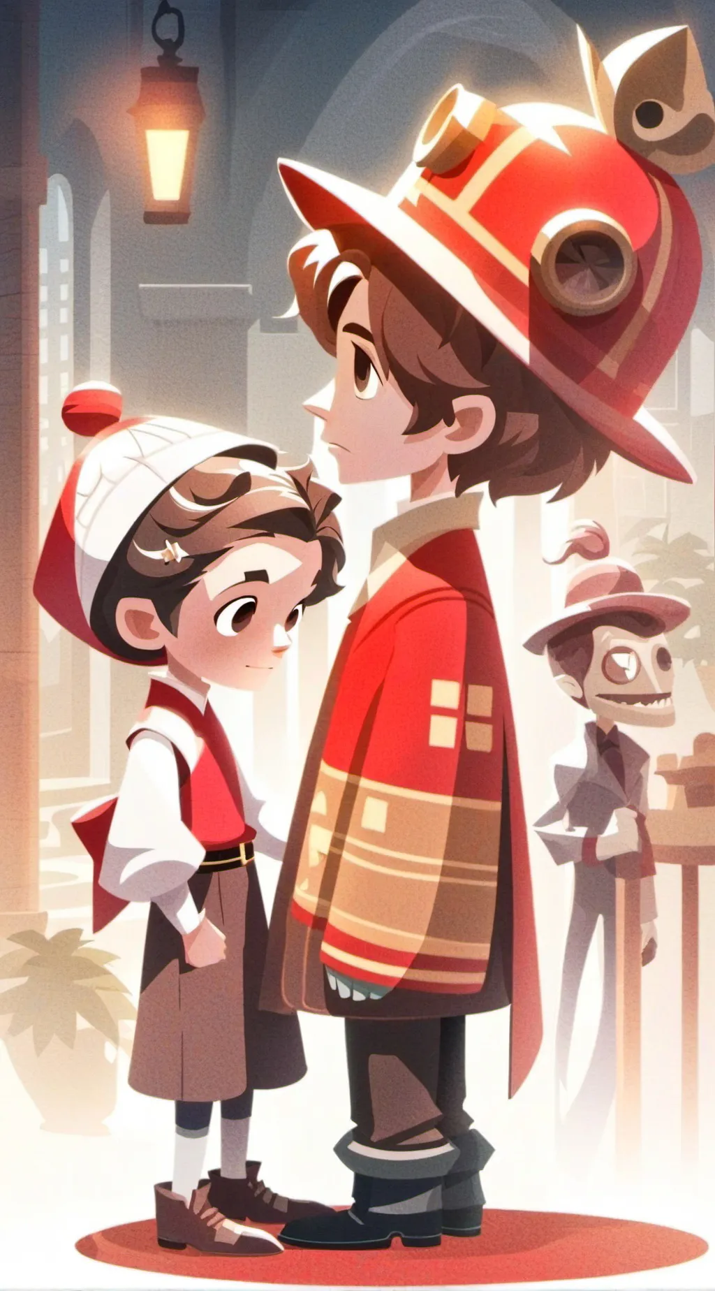 ai character: N Y Pinocho background