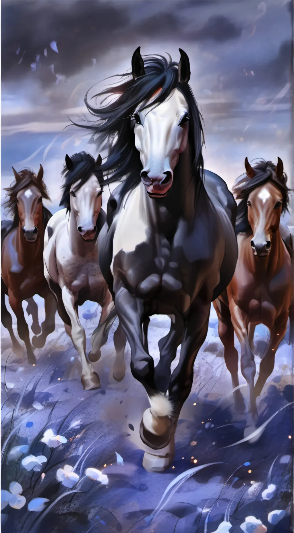 ai character: -HORSE HERD- background
