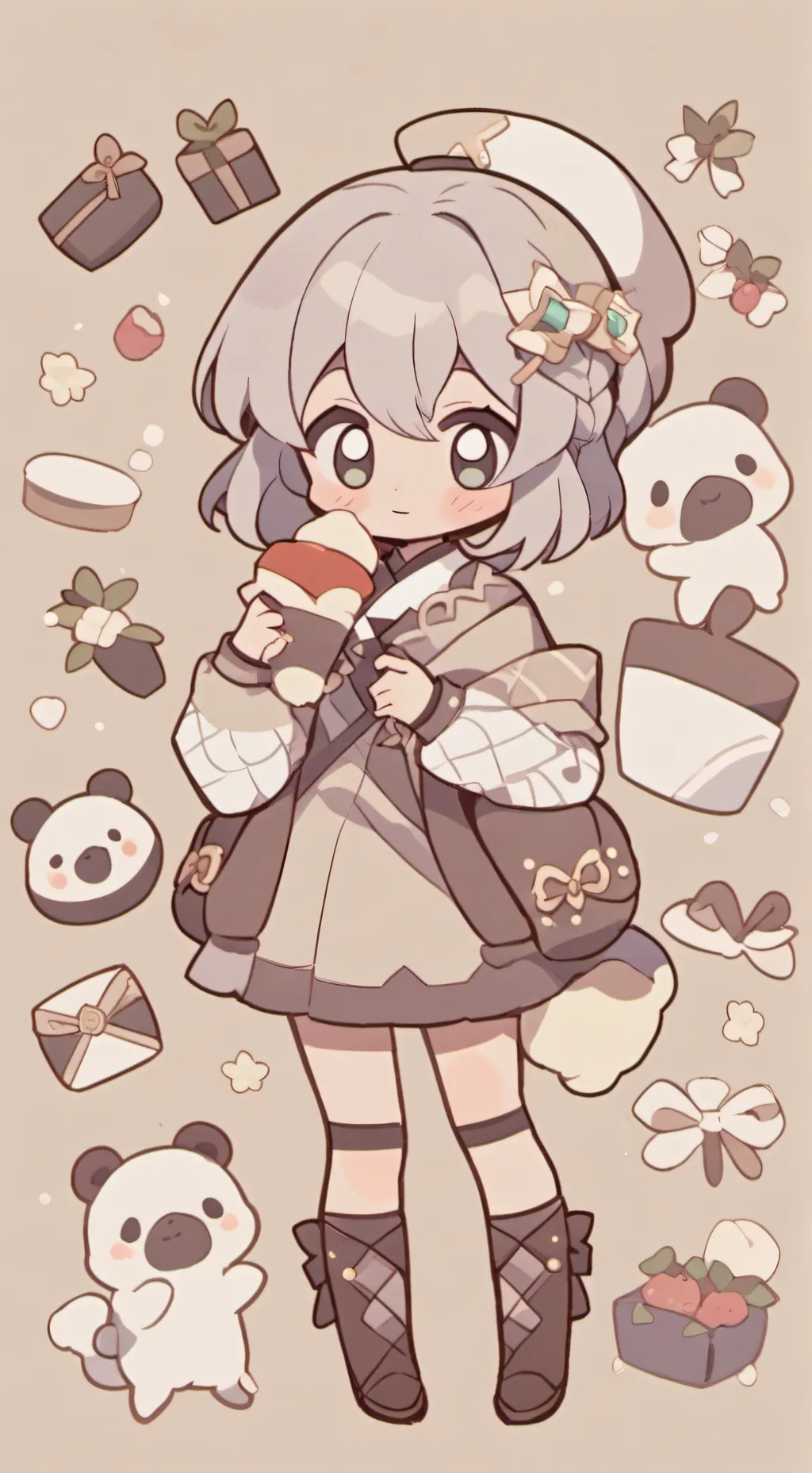 ai character: Skz concert background