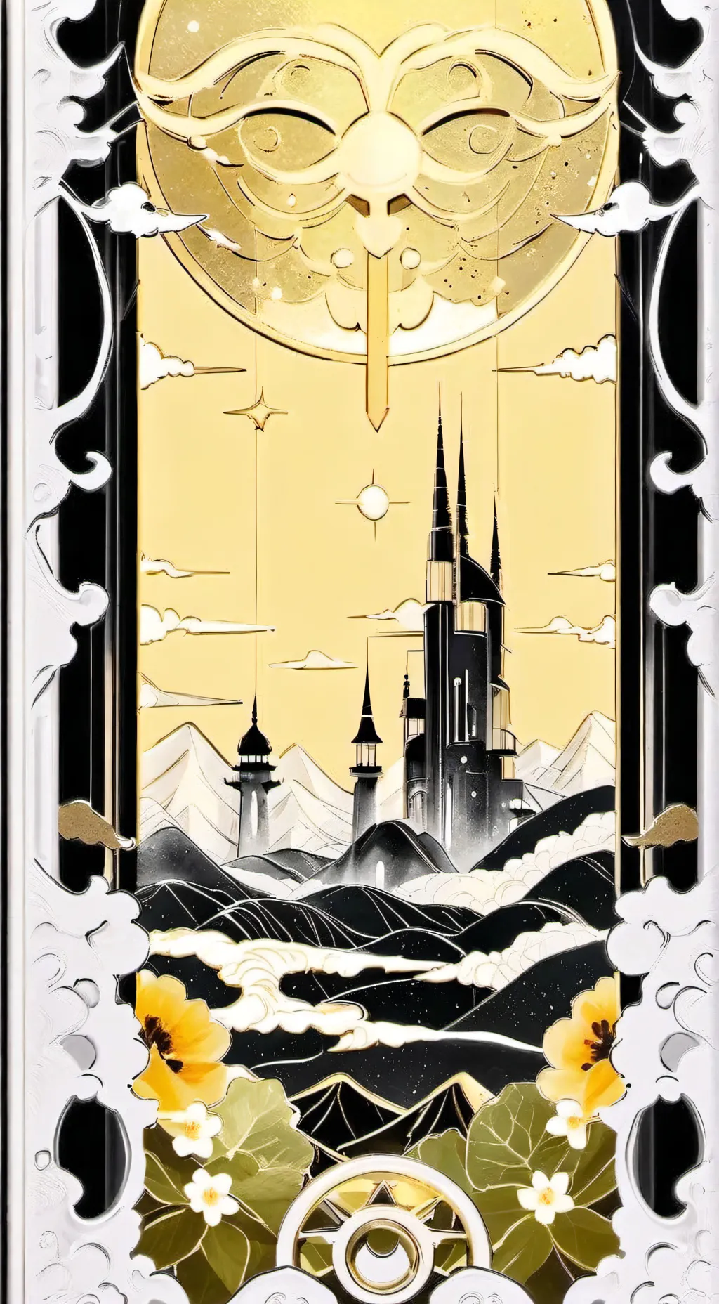 ai character: Moonflower background