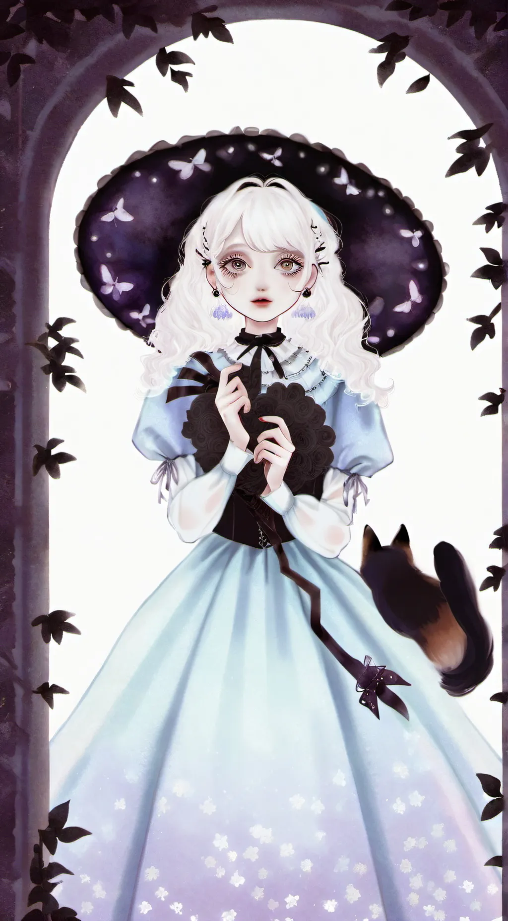 ai character: Abandoned castle  background