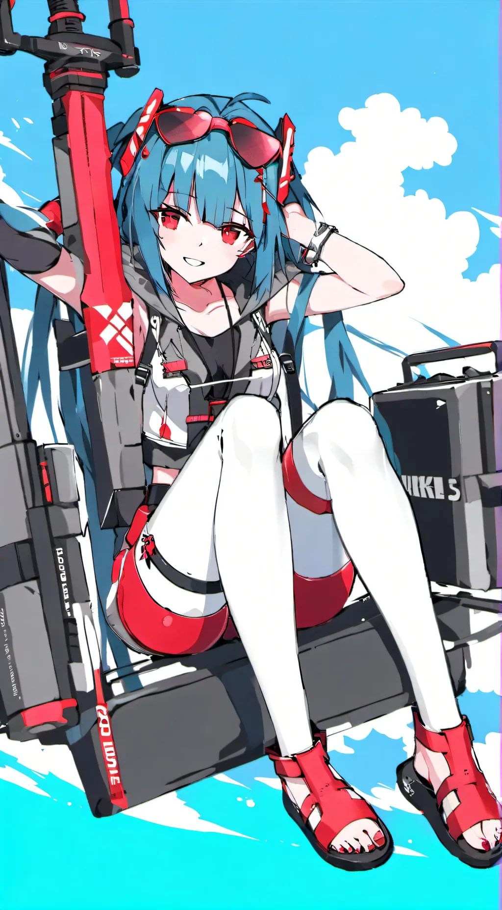 ai character: Hatsune miku  background