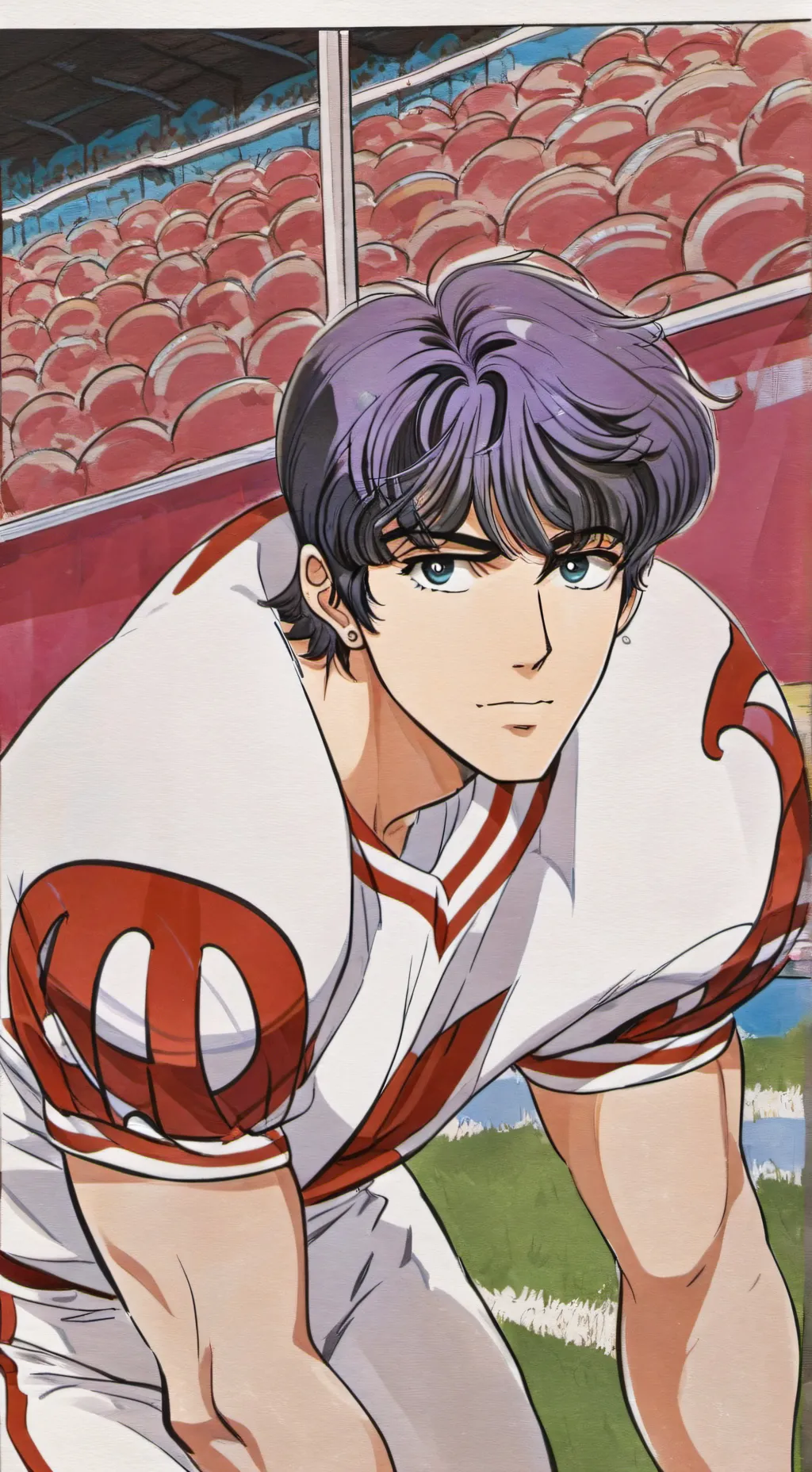 ai character: football match background