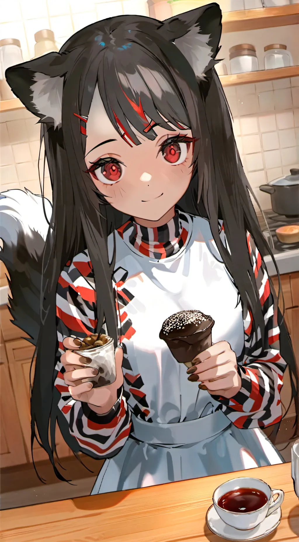 ai character: Sprunki the Skunk Spirit background