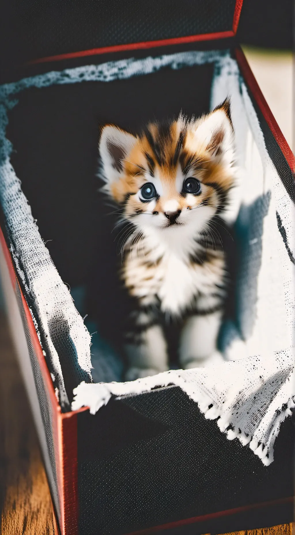 ai character: kitten mail background