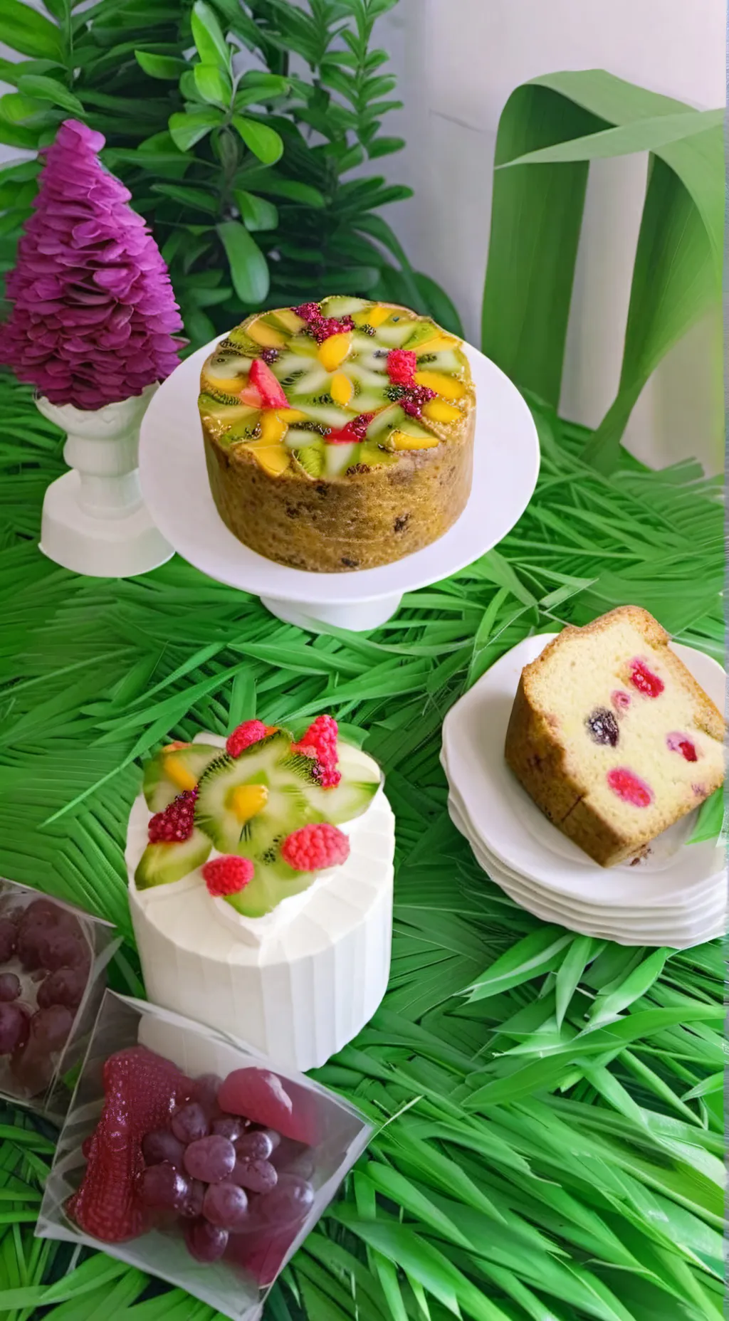 ai character: Fruitcake background