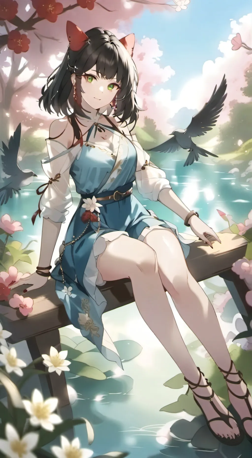 ai character: Kny sin tu sonrisa background