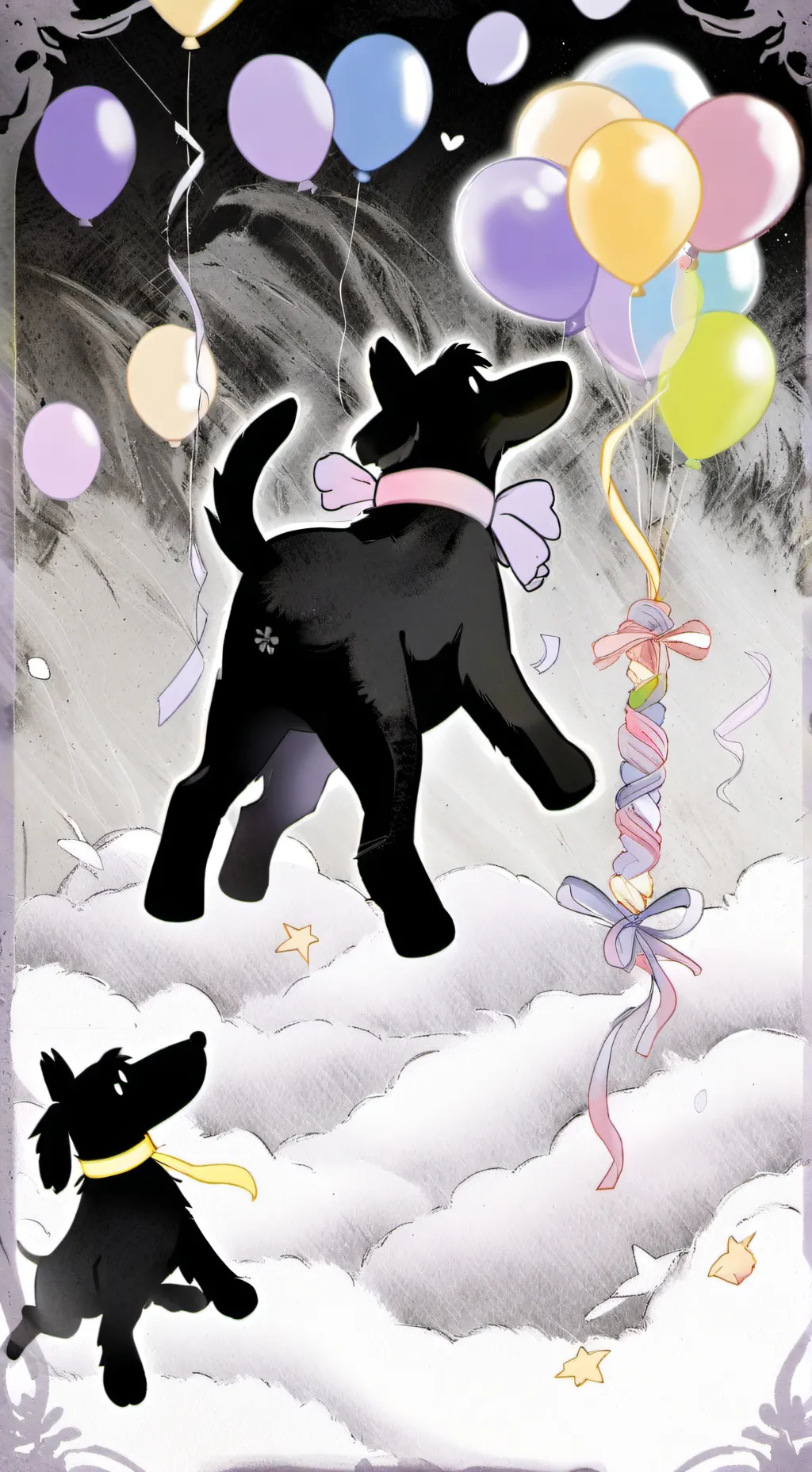 ai character: yatta,looey & blot background