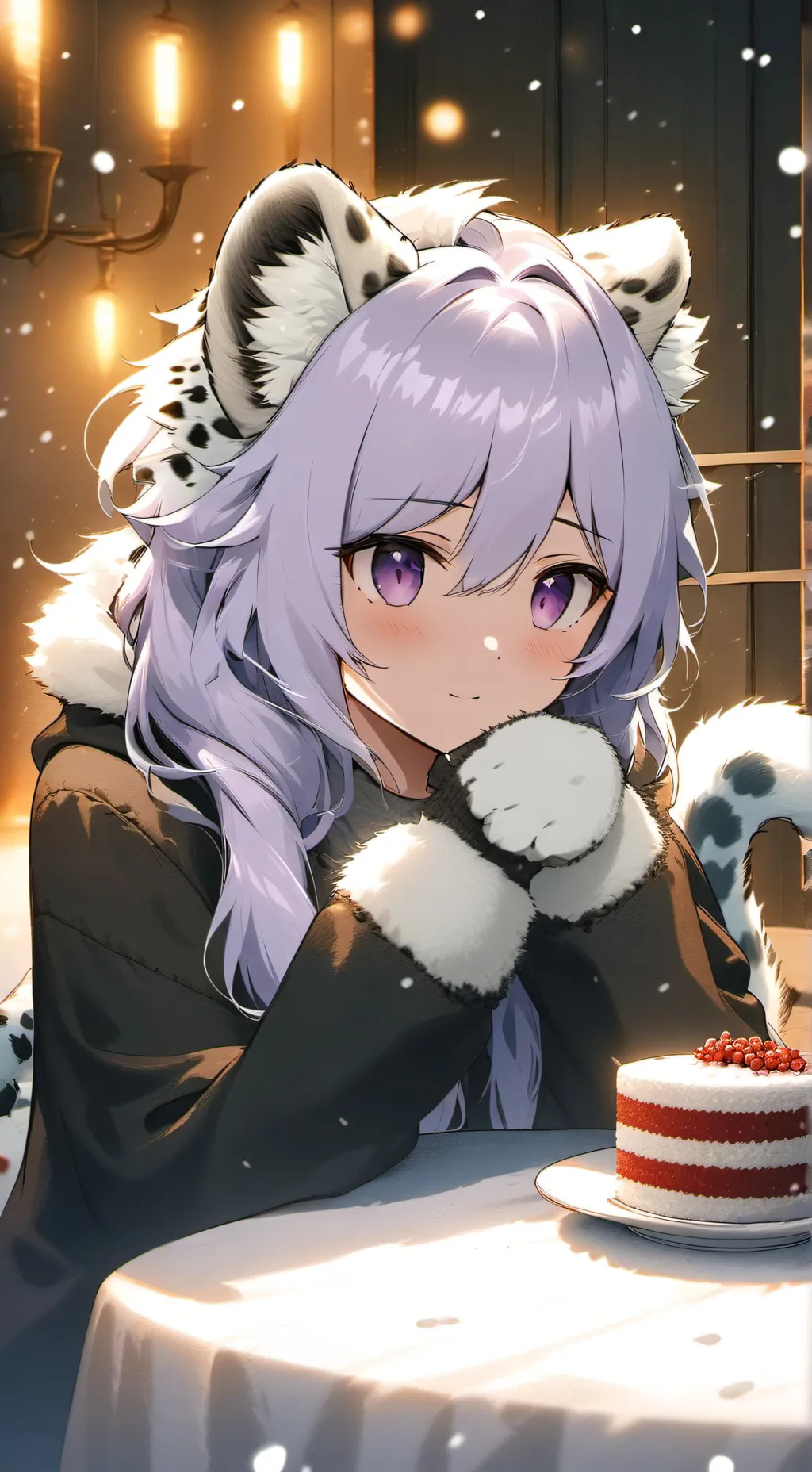 ai character: Snowspirit Purrnicles background