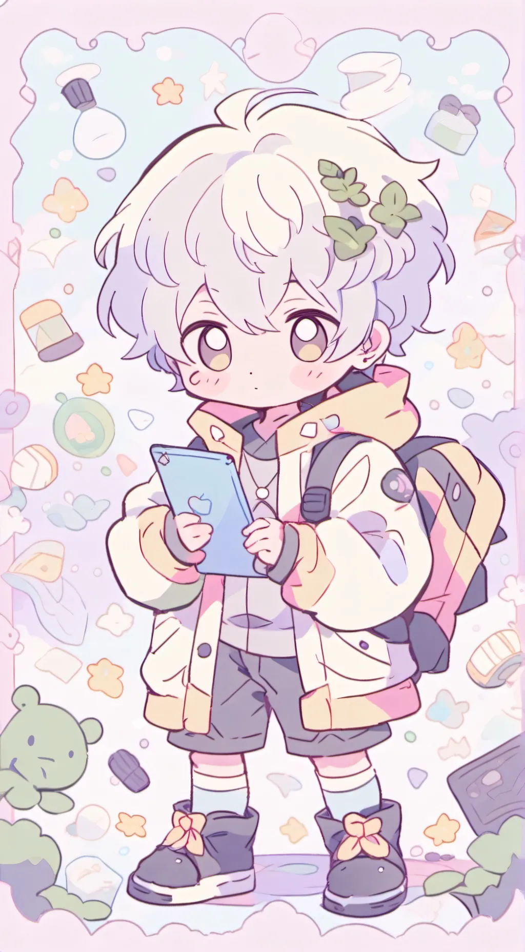 ai character: Ipad kid 2 background