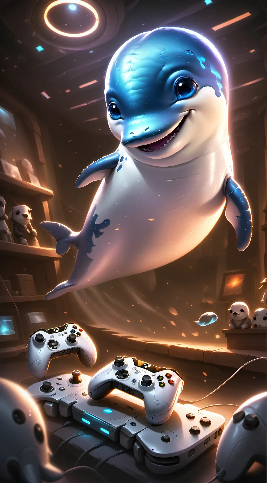 ai character: Xbox Beluga Spirit background