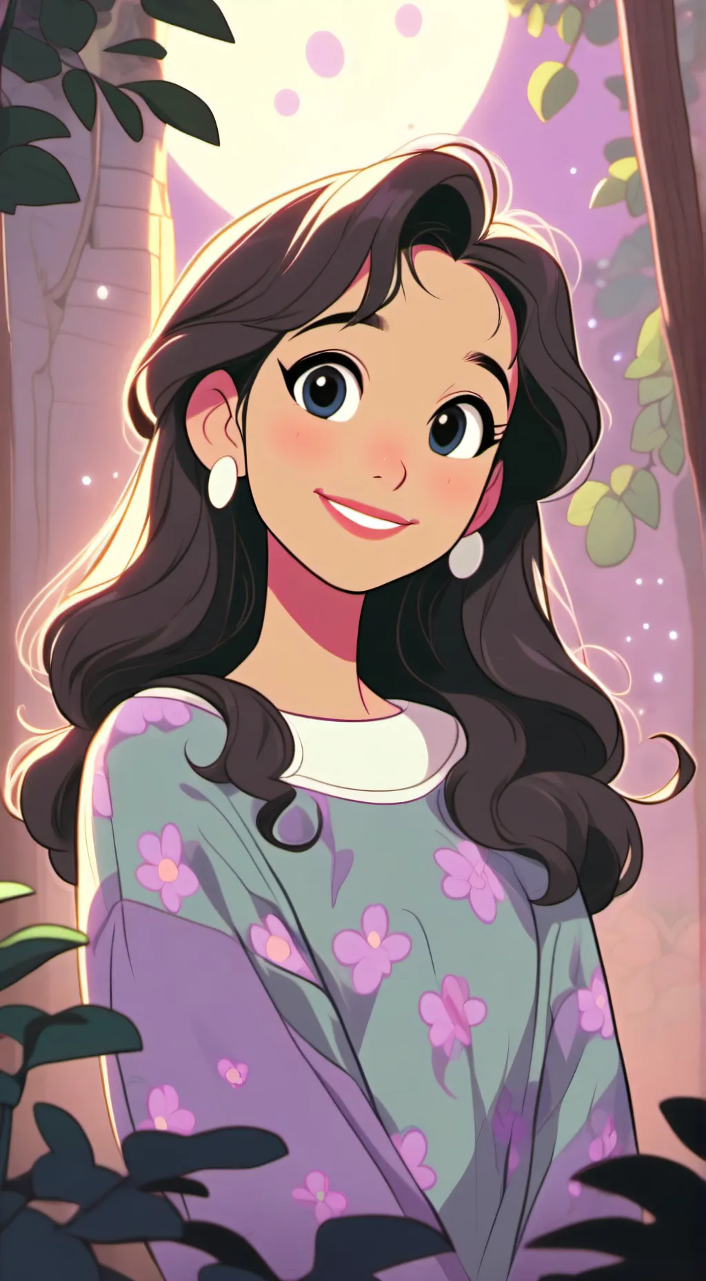 ai character: luna  background