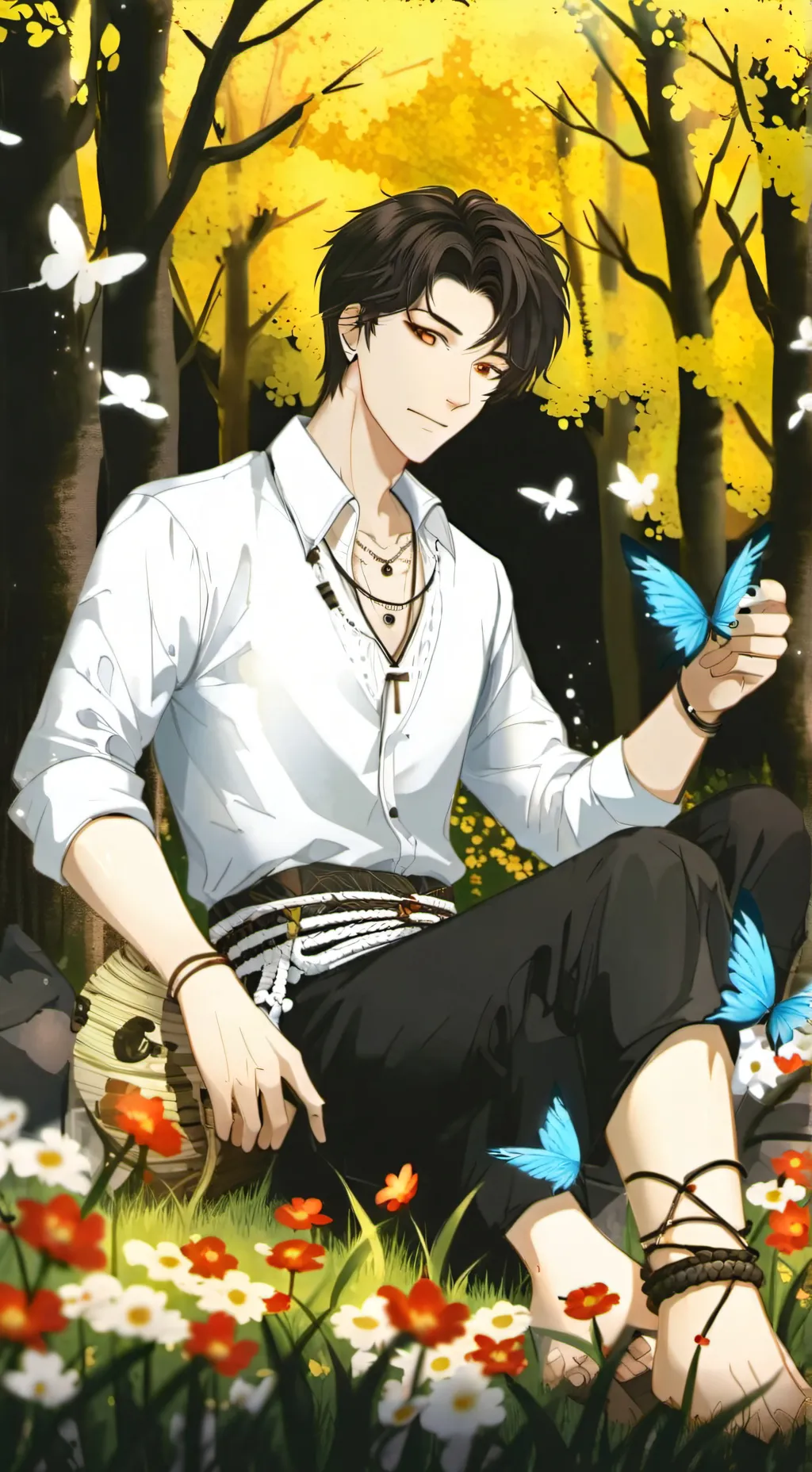 ai character: миша background