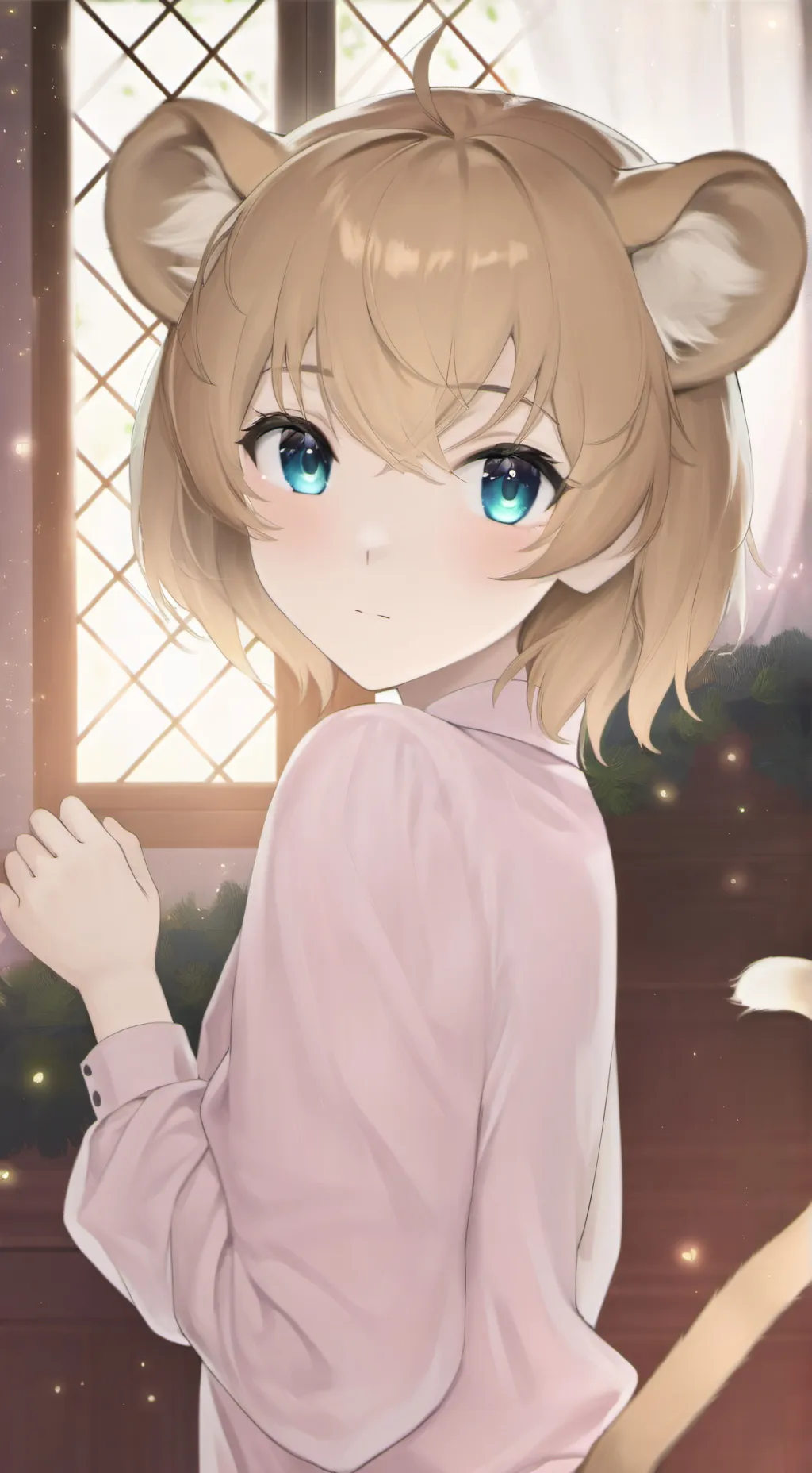 ai character: Lioness Spirit Whisperer background