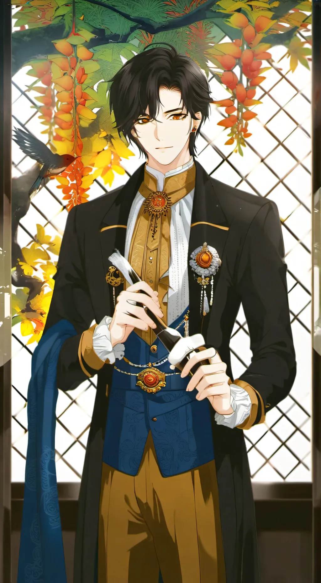 ai character: caled🥰 background