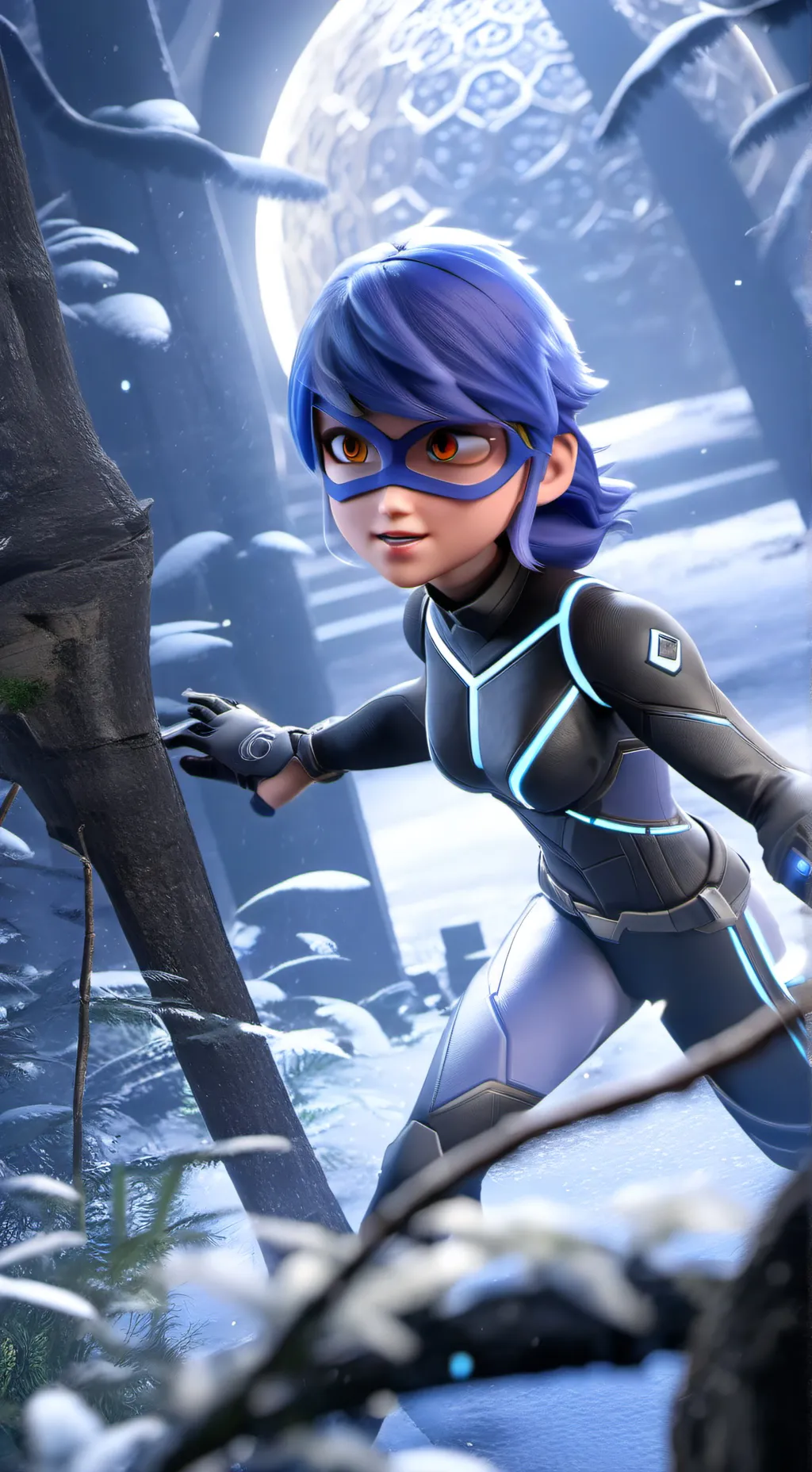 ai character: Ladybug  background