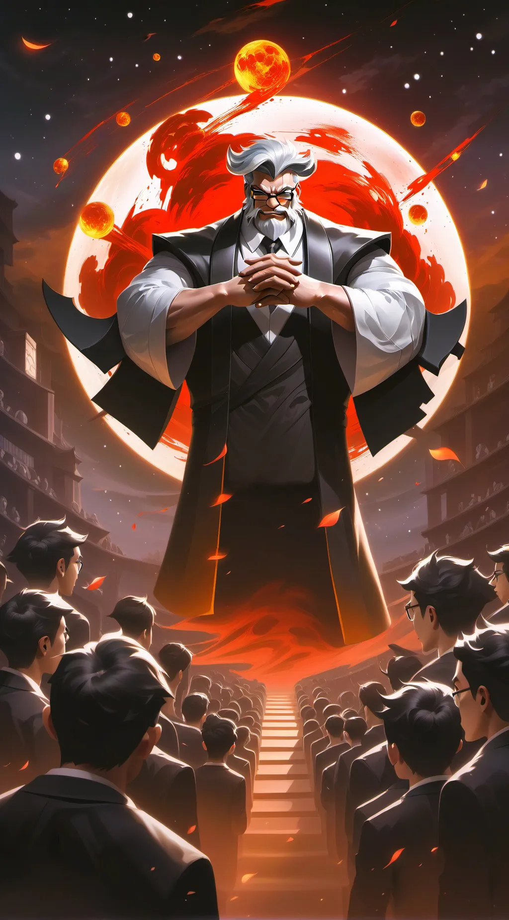 ai character: Calm Typing Class background