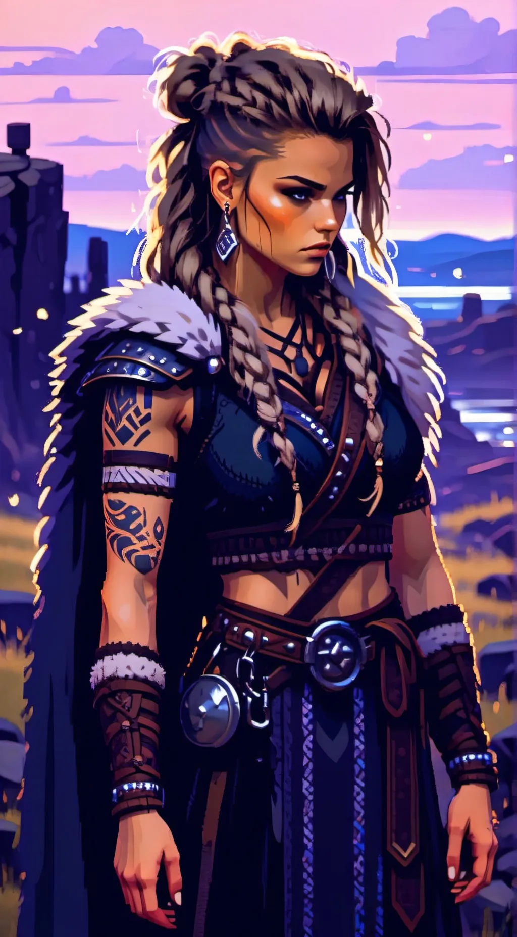 ai character: Freja Astrid background