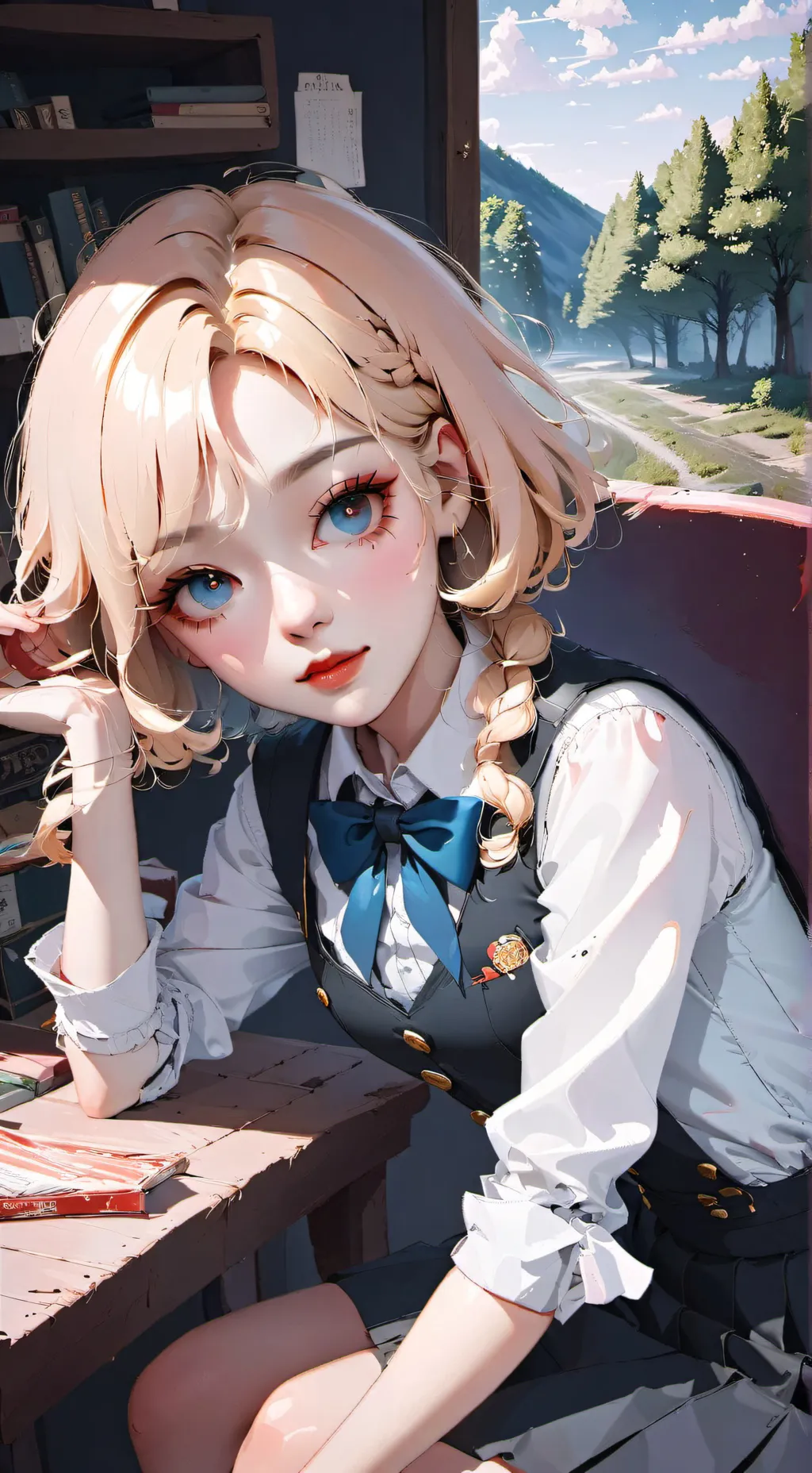 ai character: Pick me gurl background