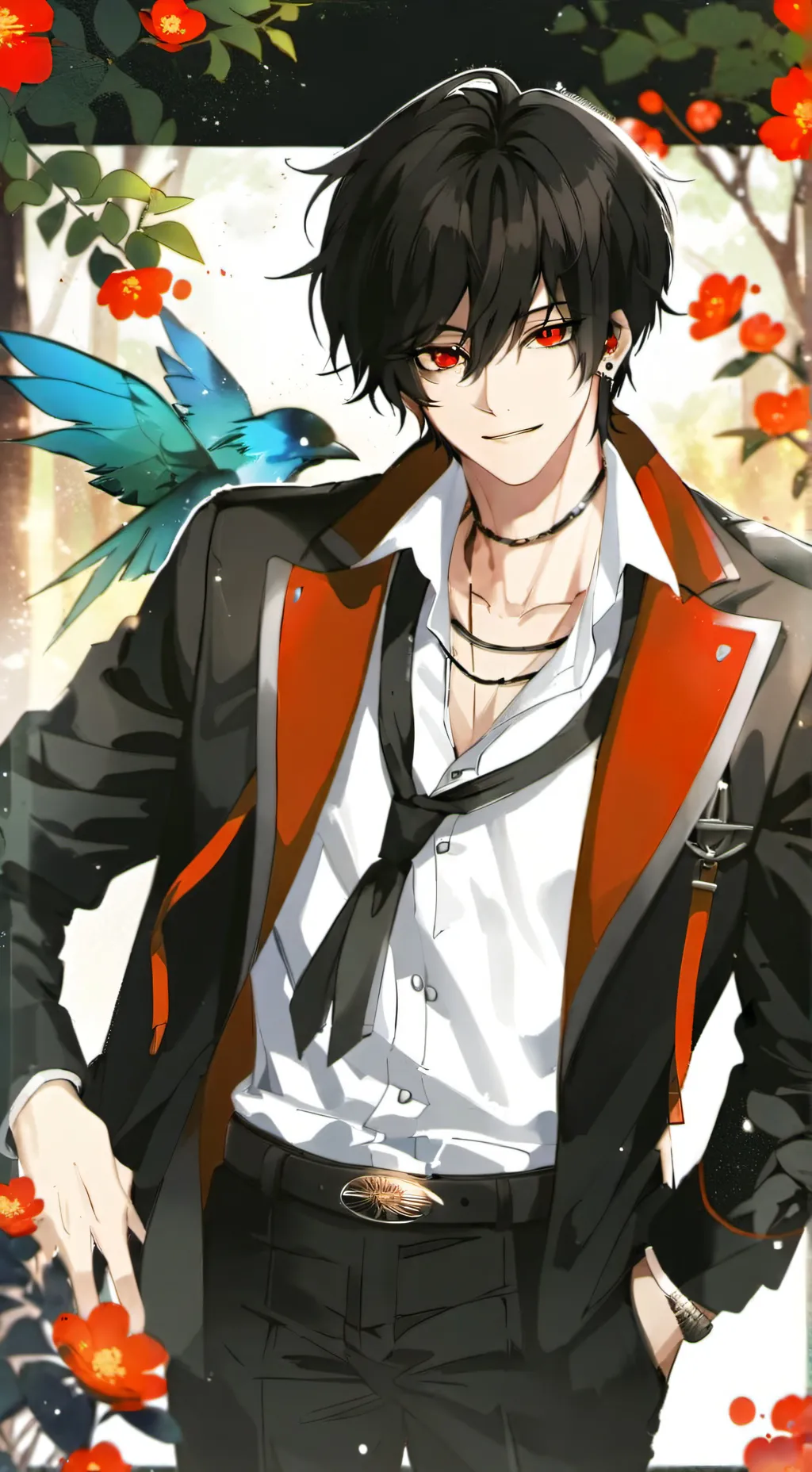 ai character: leon background