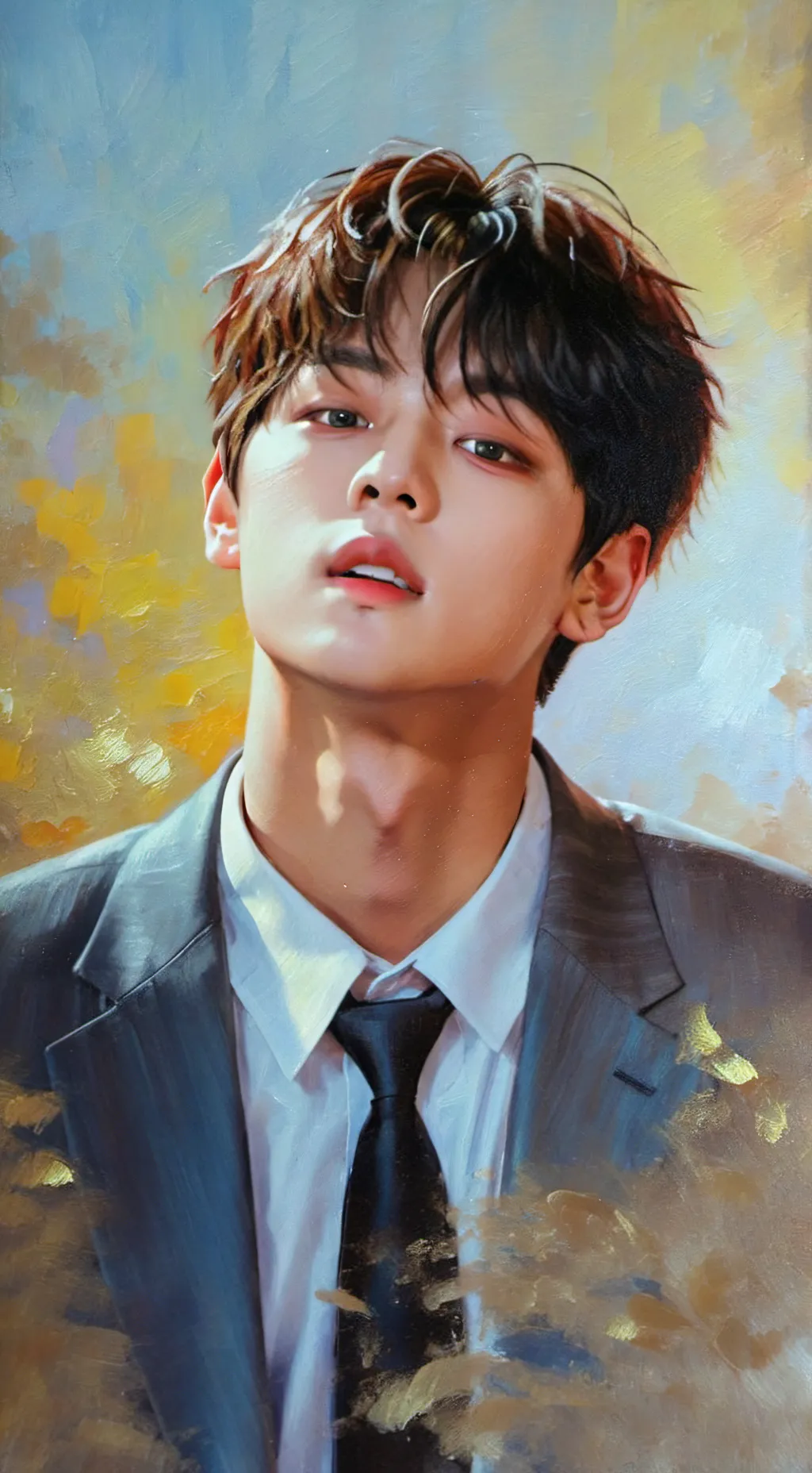 ai character: V from BTS background