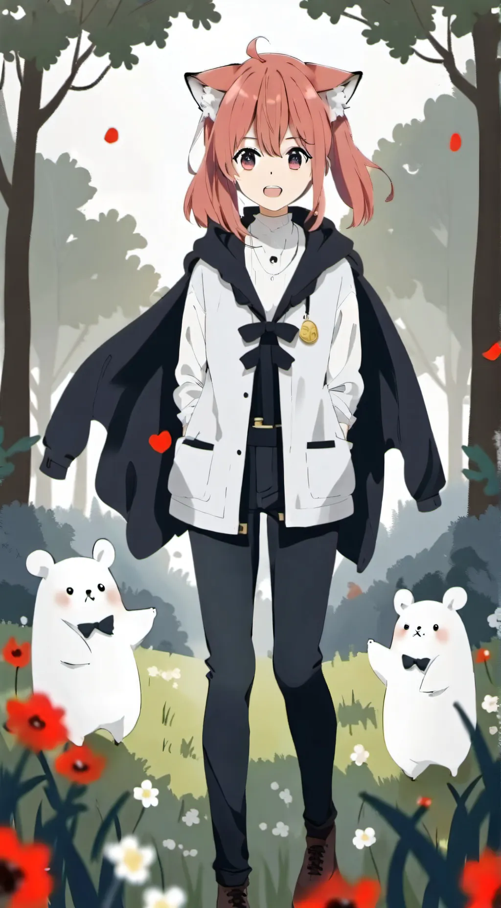 ai character: Miku Nakano background