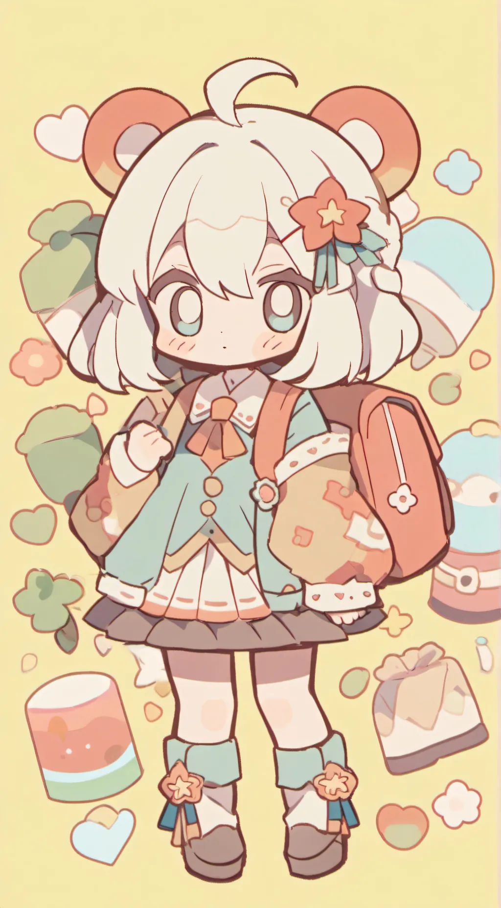 ai character: чиби background