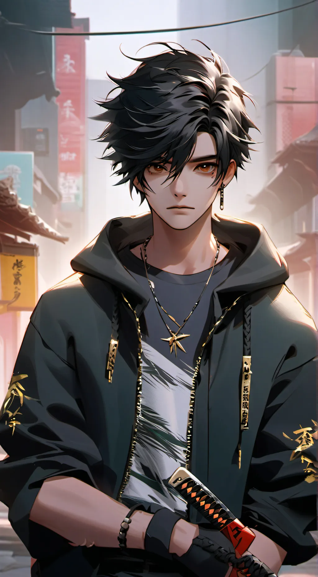 ai character: Ryuki background