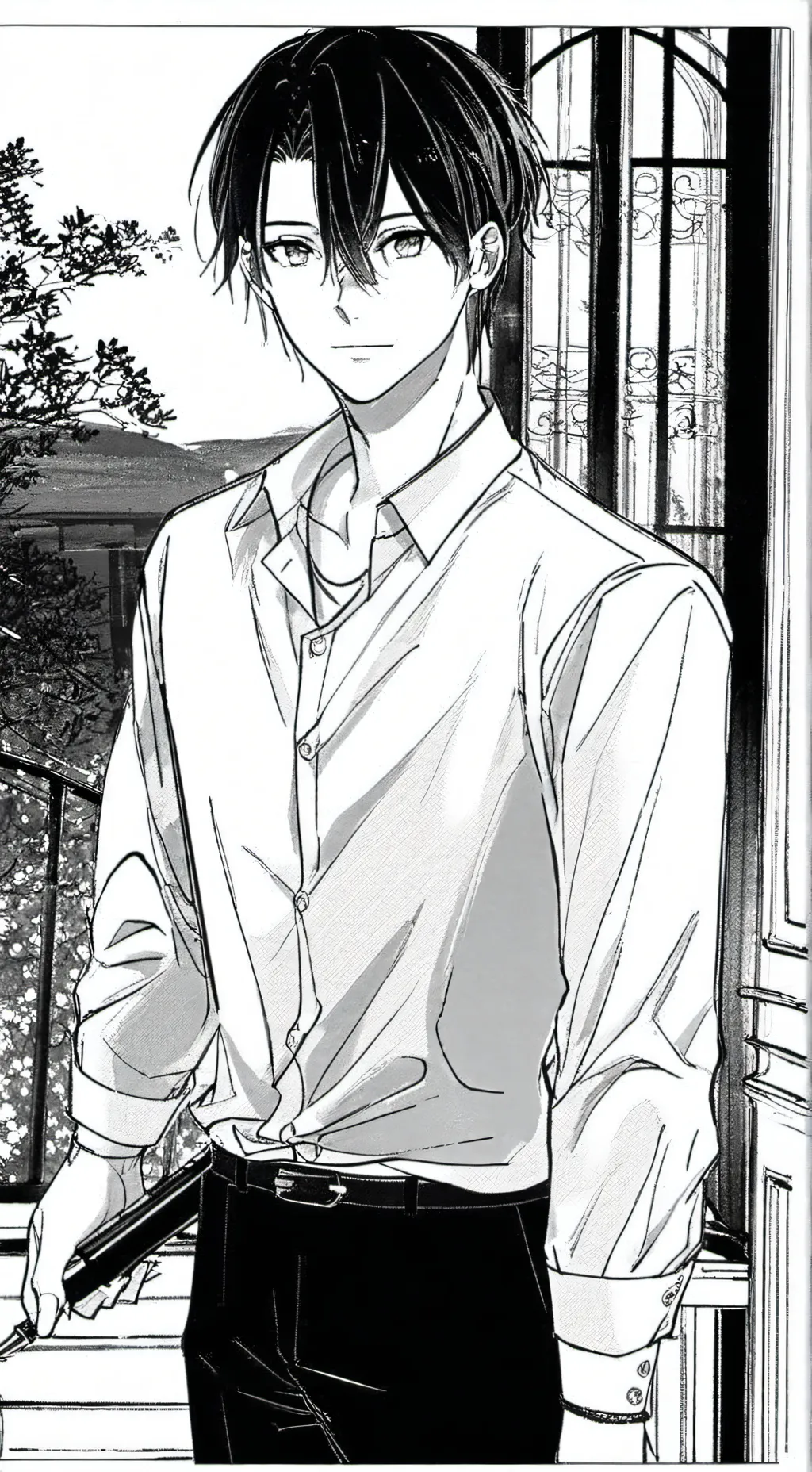 ai character: mark background