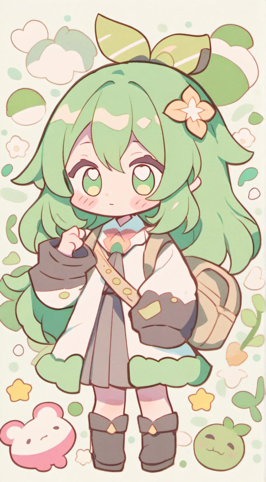 ai character: Felix🩵💙 background