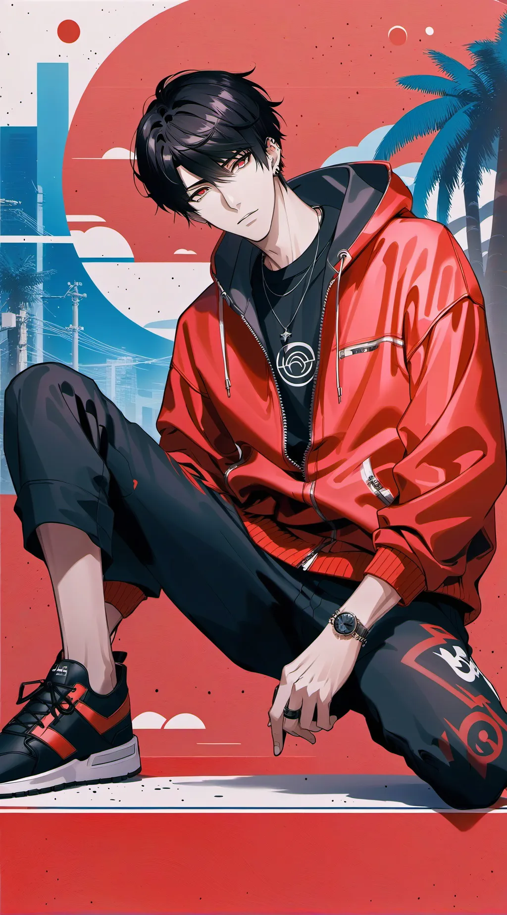 ai character: Ethan  background