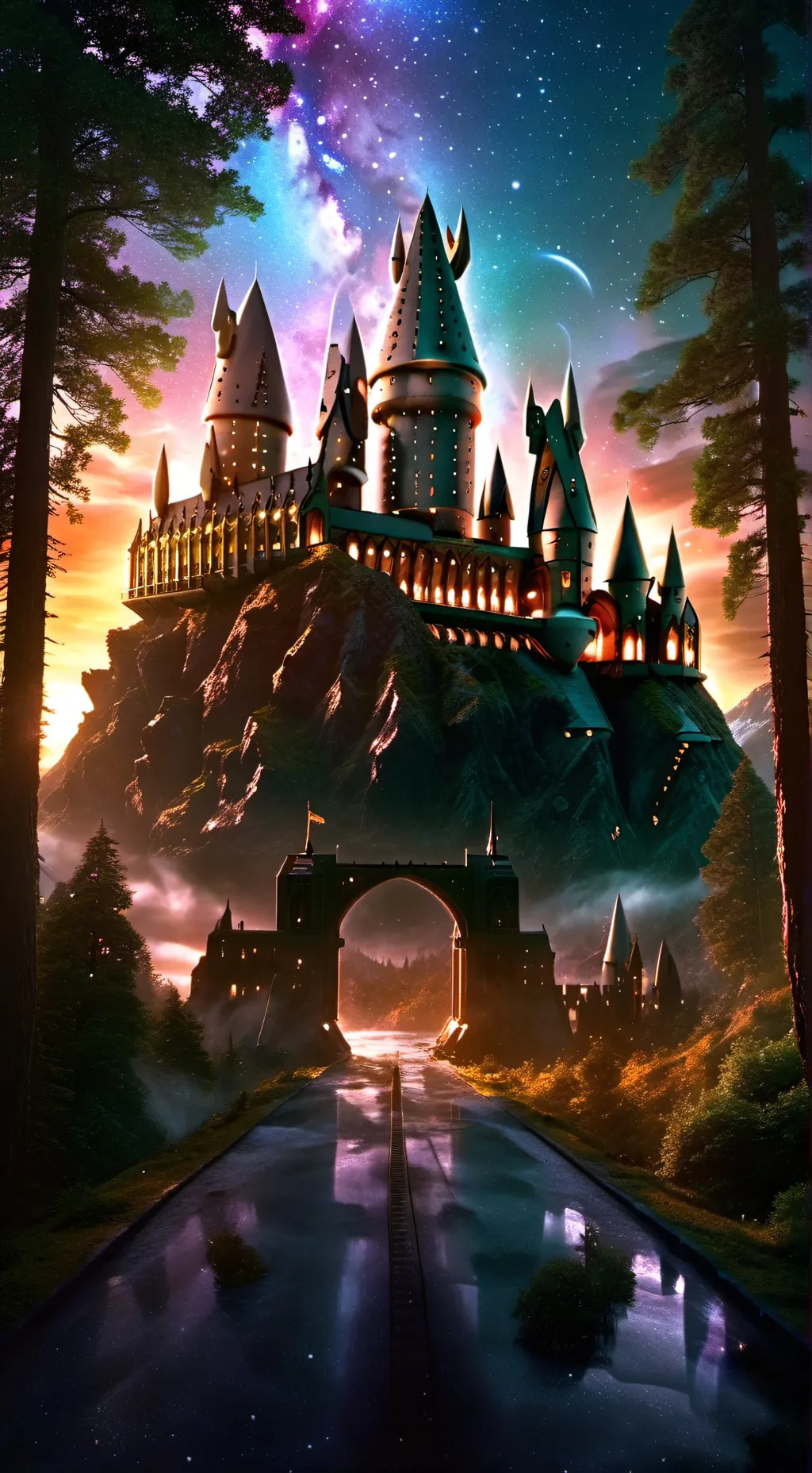 ai character: Hogwarts background