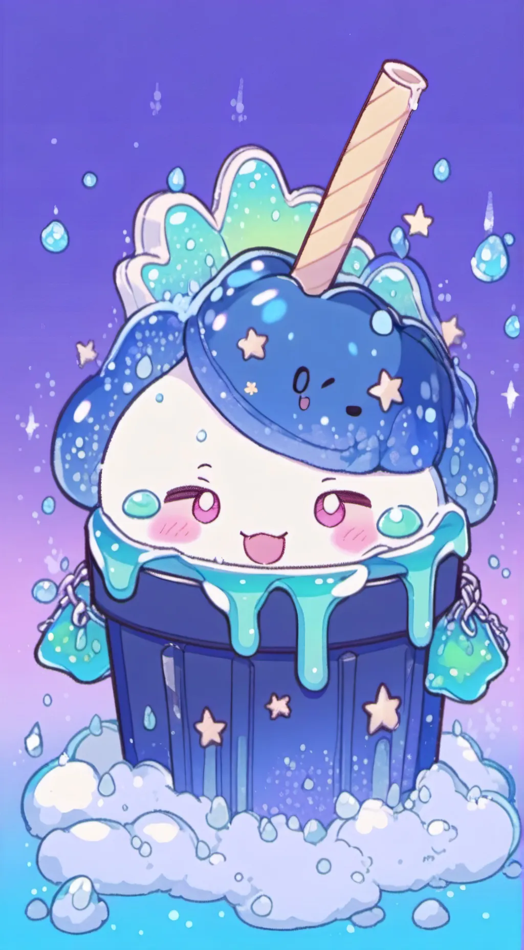 ai character: Slime shop  background