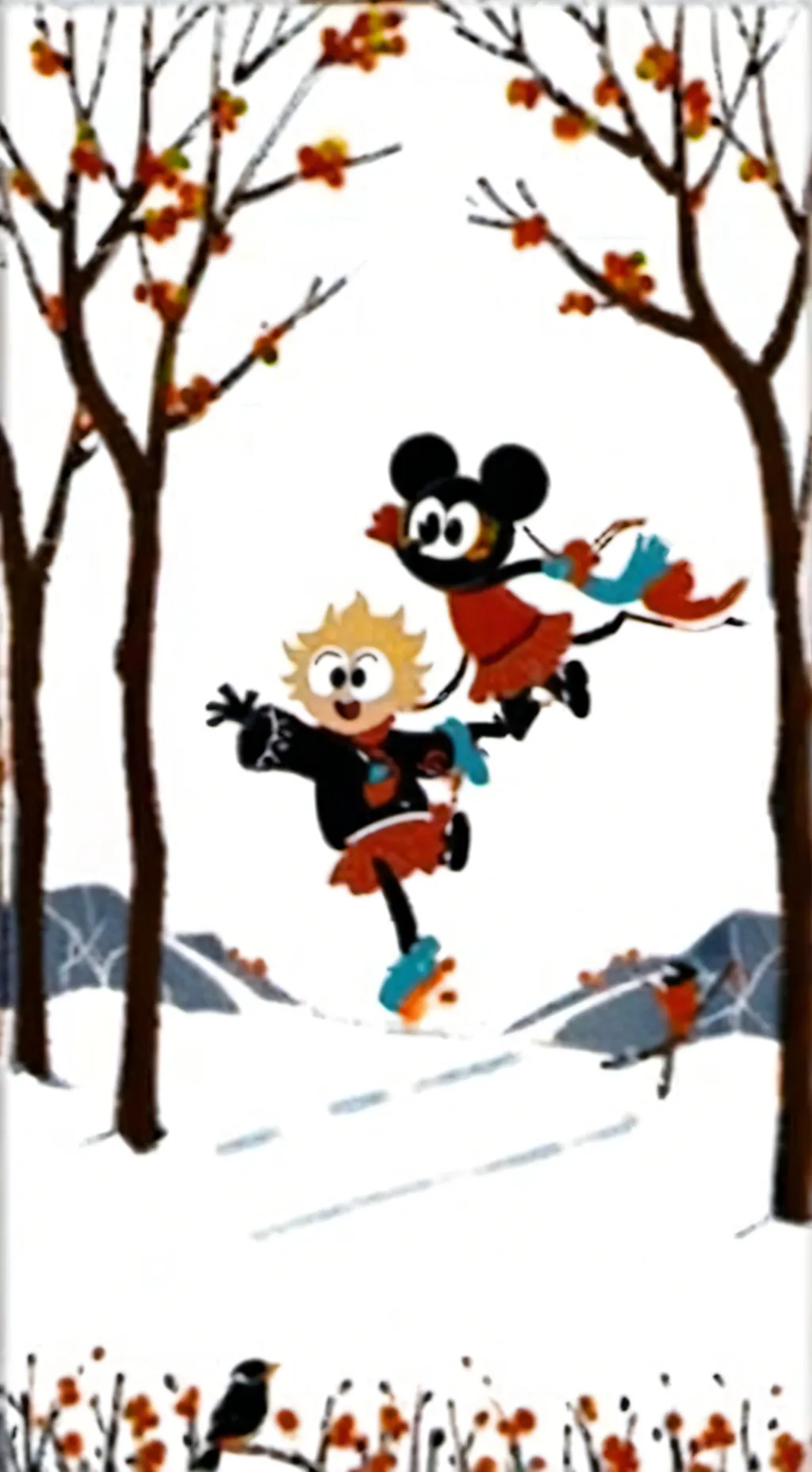 ai character: FestiveHugs background