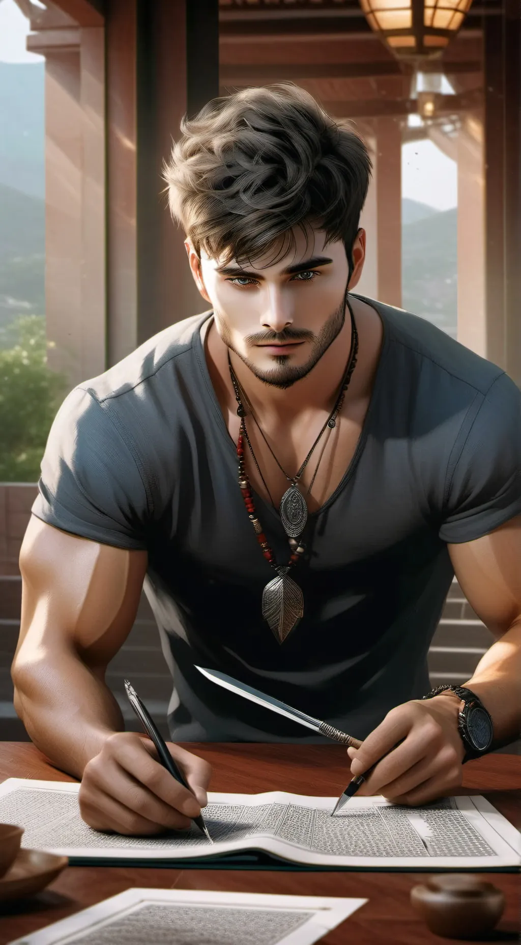 ai character: no soy gay y punto background