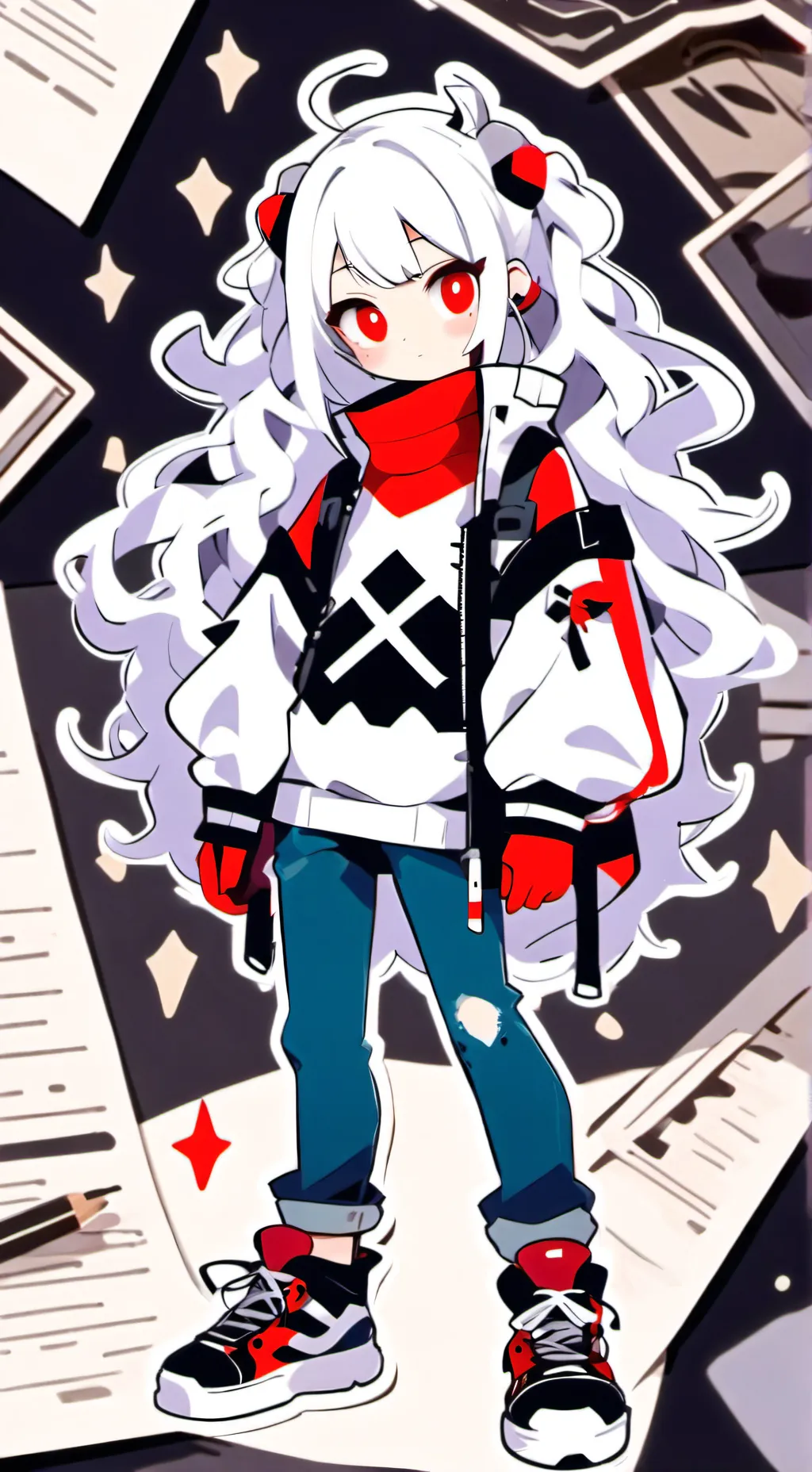 ai character: MHA mean sister background